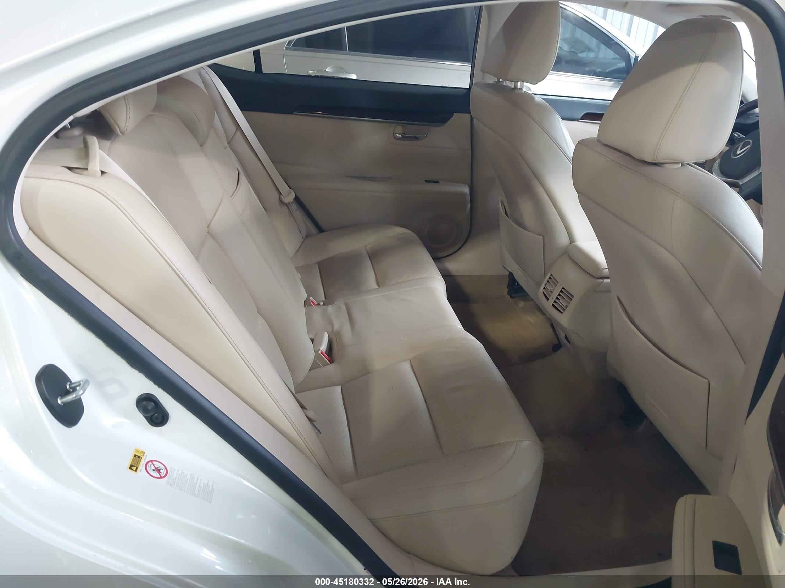 2013 Lexus Es 350 White vin: JTHBK1GG5D2043186
