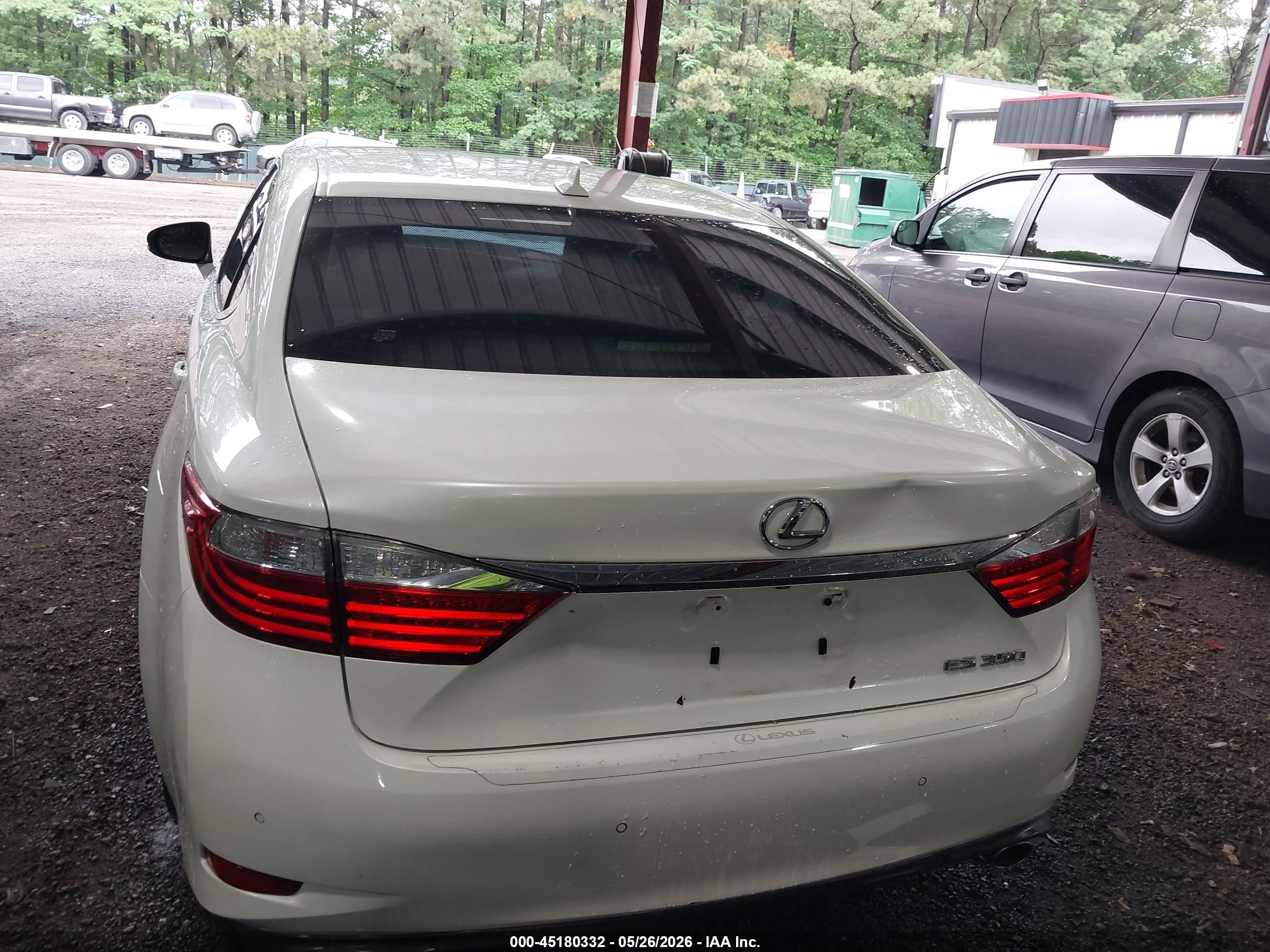 2013 Lexus Es 350 White vin: JTHBK1GG5D2043186