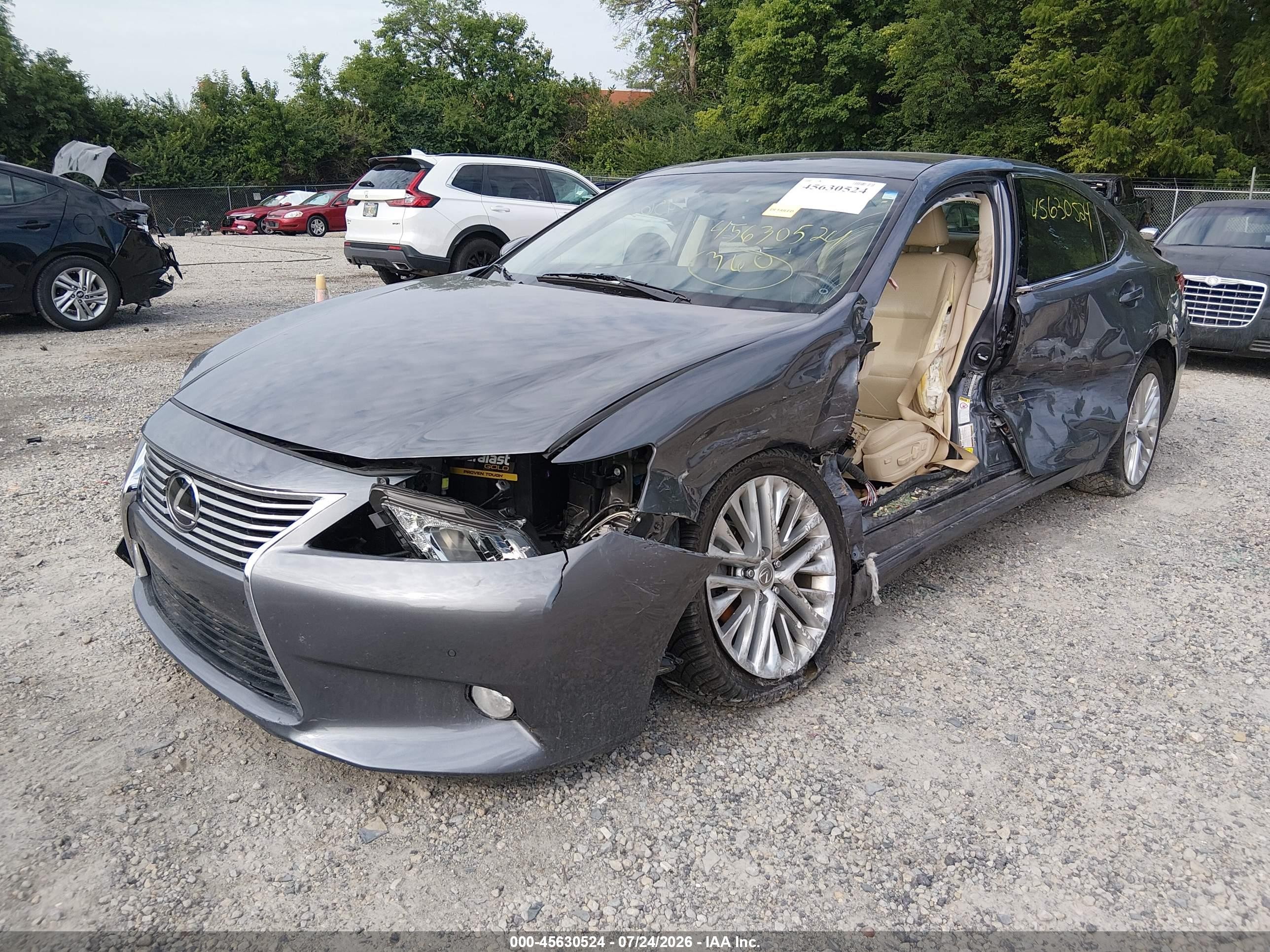 2013 Lexus Es 350   Gray vin: JTHBK1GG5D2049019