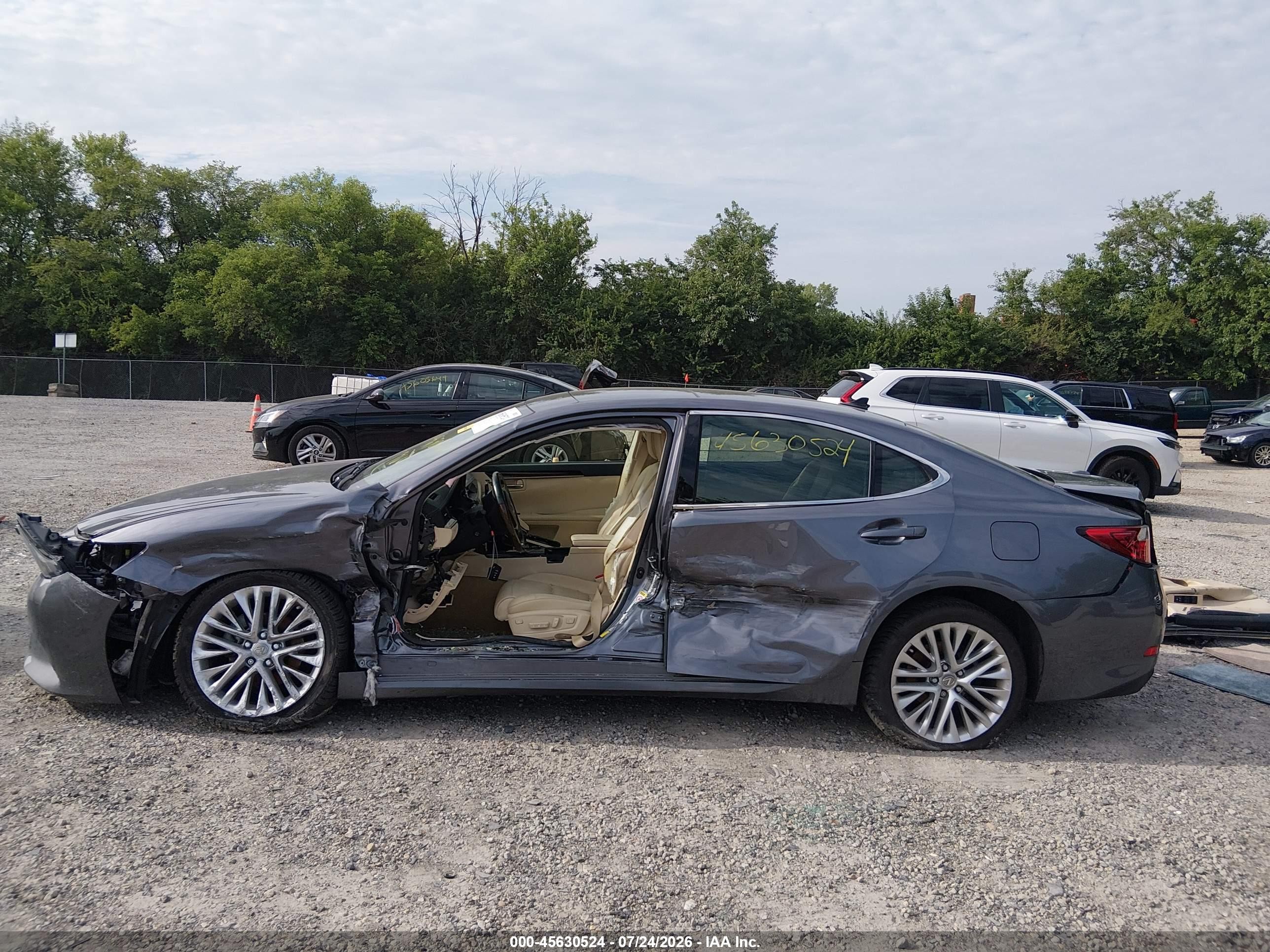 2013 Lexus Es 350   Gray vin: JTHBK1GG5D2049019