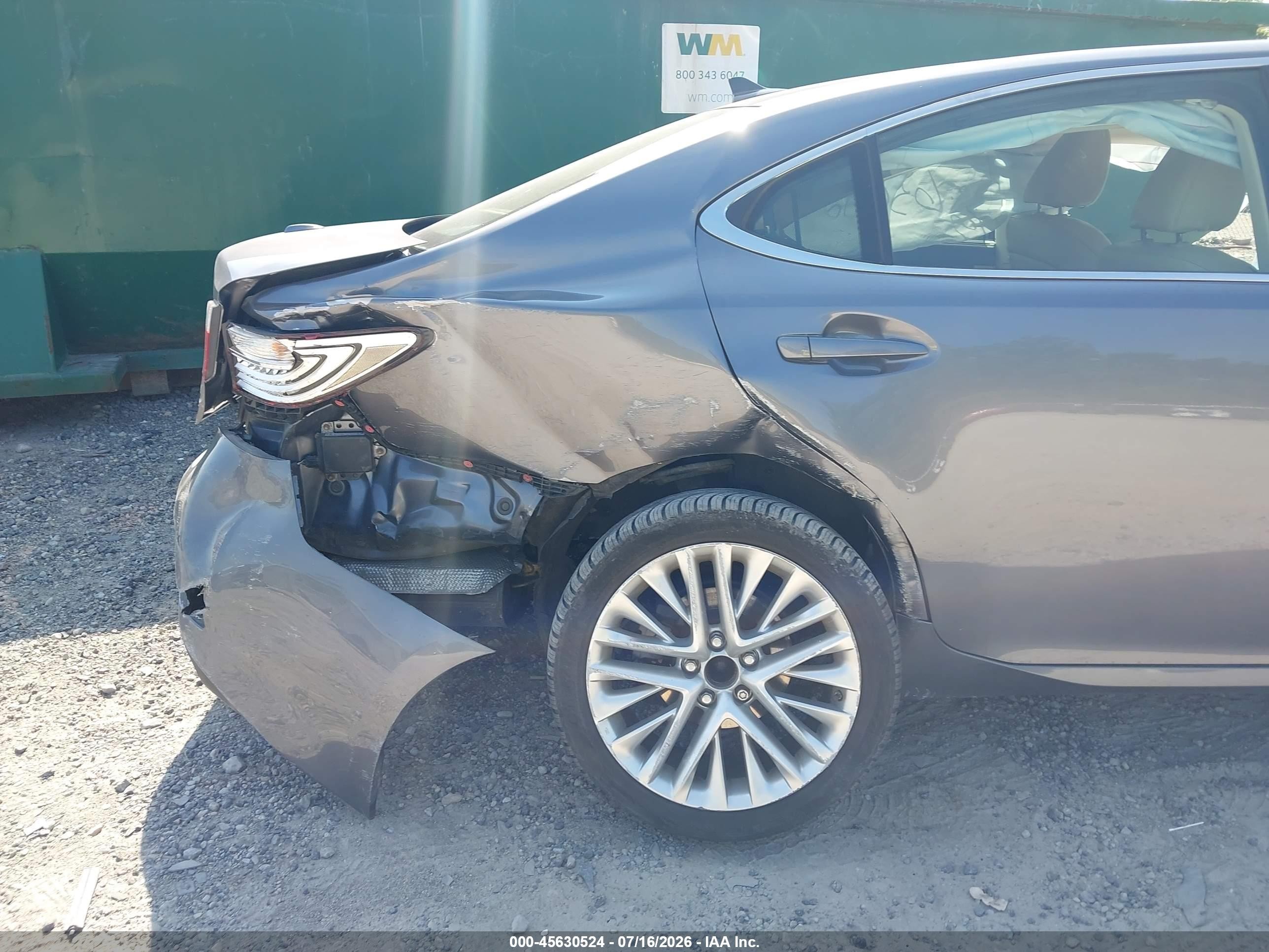 2013 Lexus Es 350   Gray vin: JTHBK1GG5D2049019