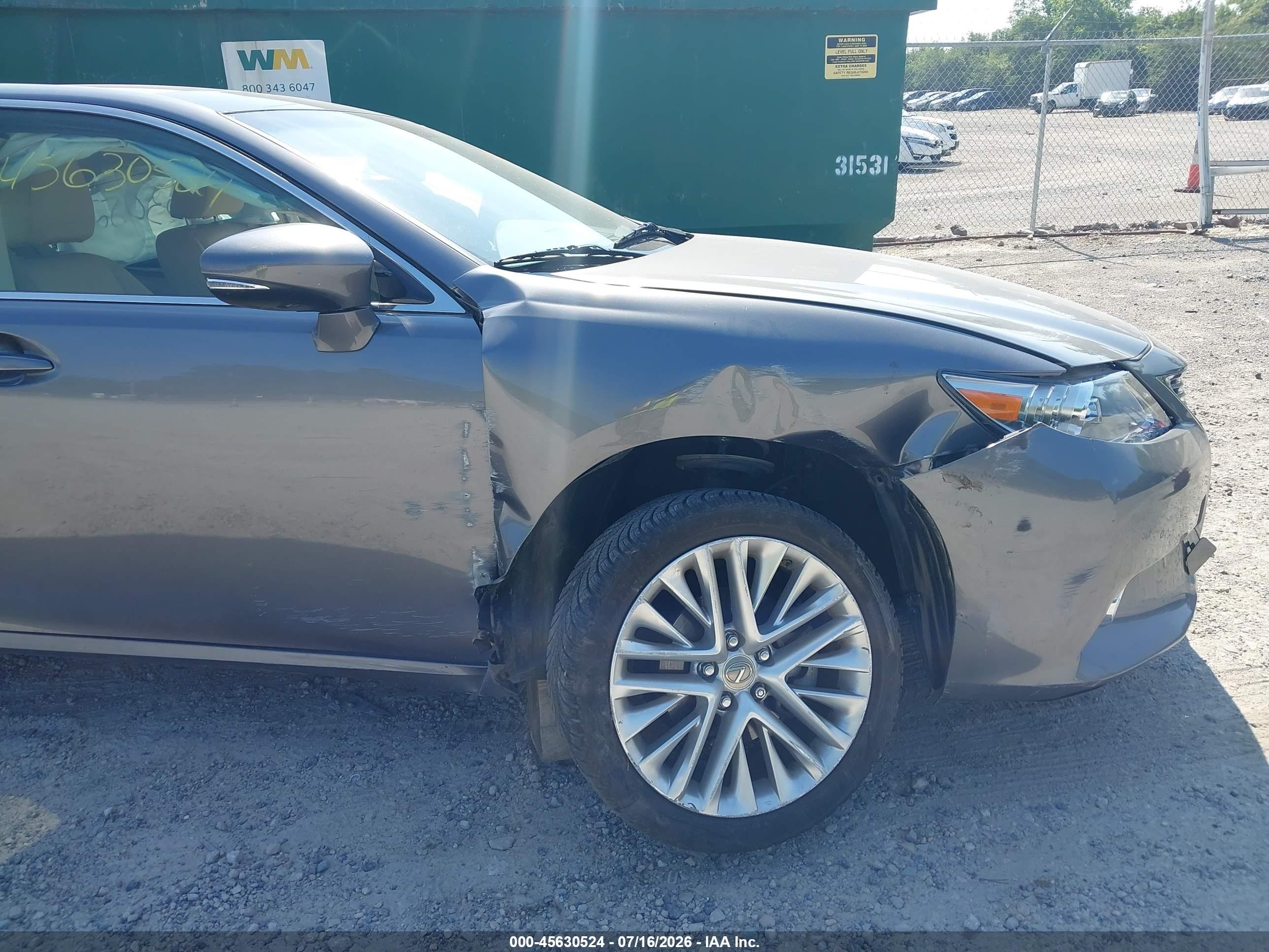 2013 Lexus Es 350   Gray vin: JTHBK1GG5D2049019