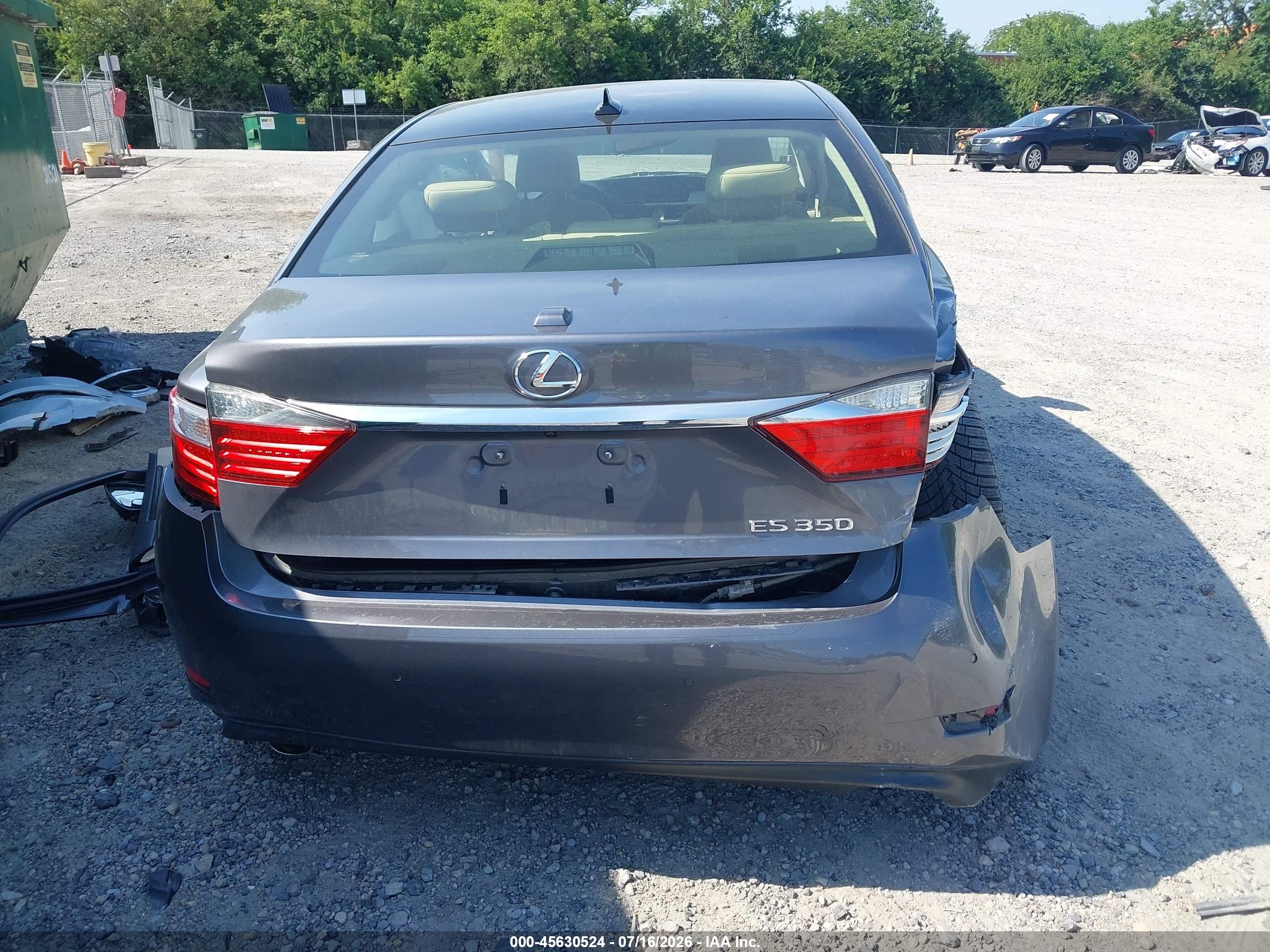 2013 Lexus Es 350   Gray vin: JTHBK1GG5D2049019