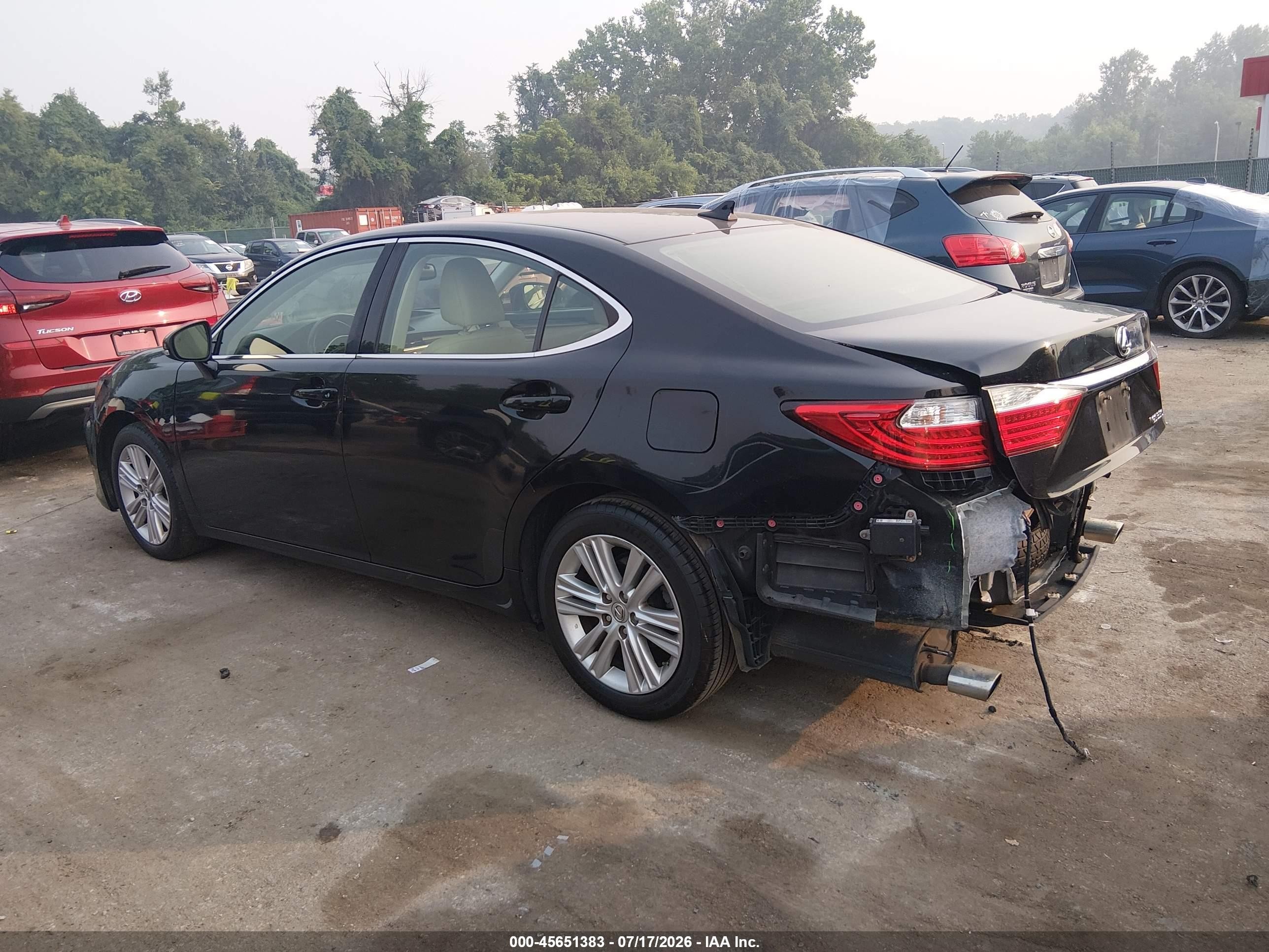 2013 Lexus Es 350   Black vin: JTHBK1GG5D2054916