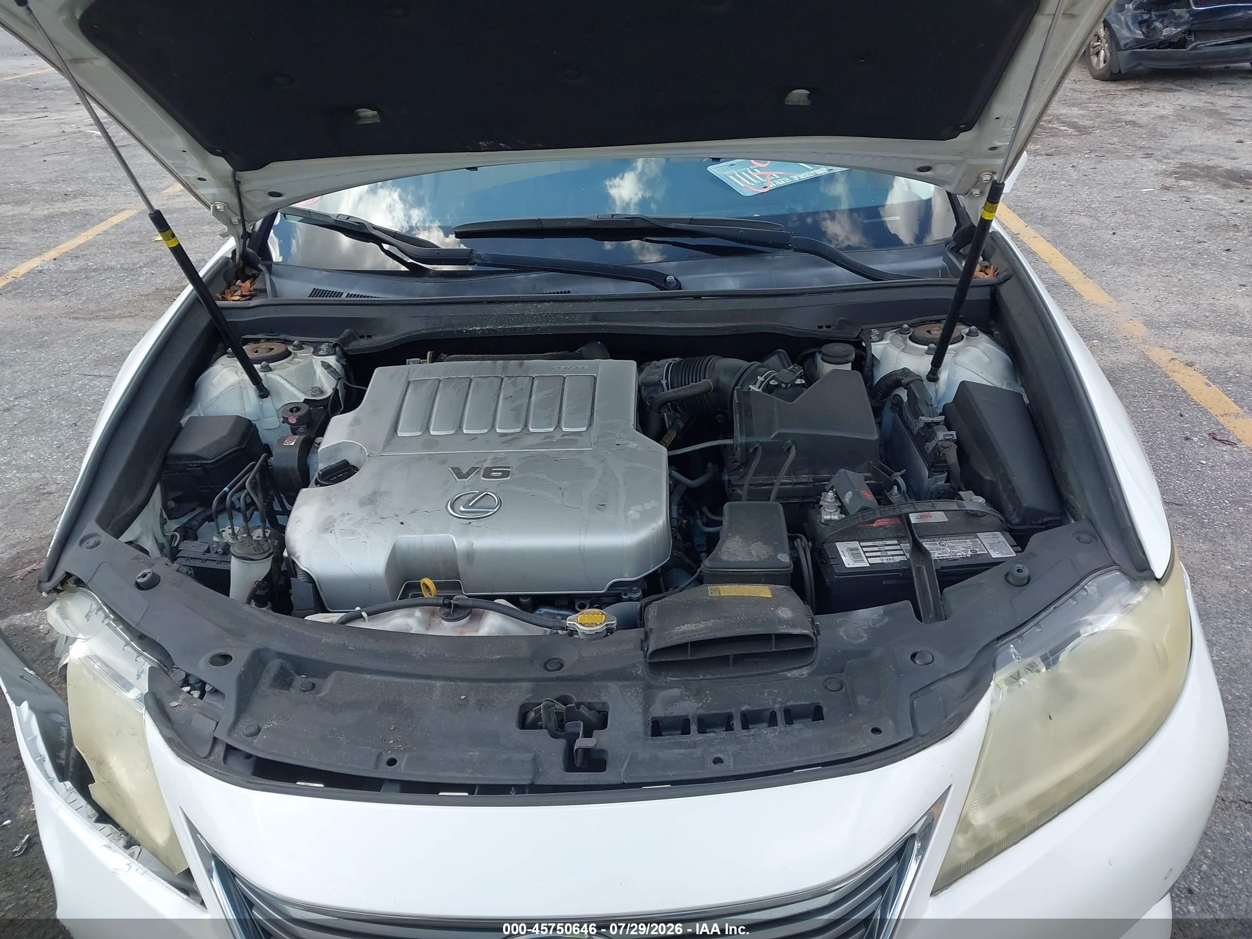 2013 Lexus Es 350   White vin: JTHBK1GG5D2058951