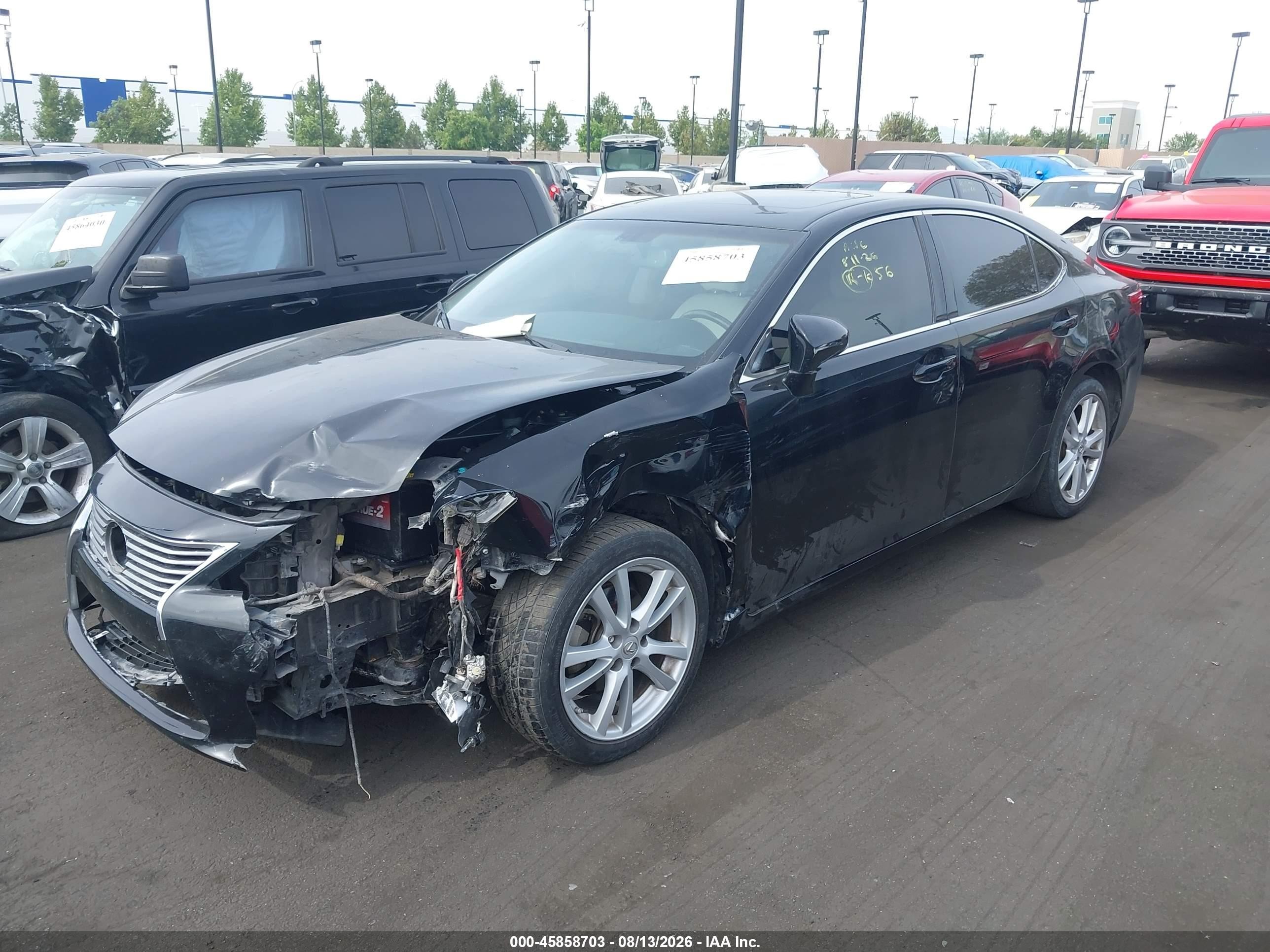 2013 Lexus Es 350   Black vin: JTHBK1GG5D2059842