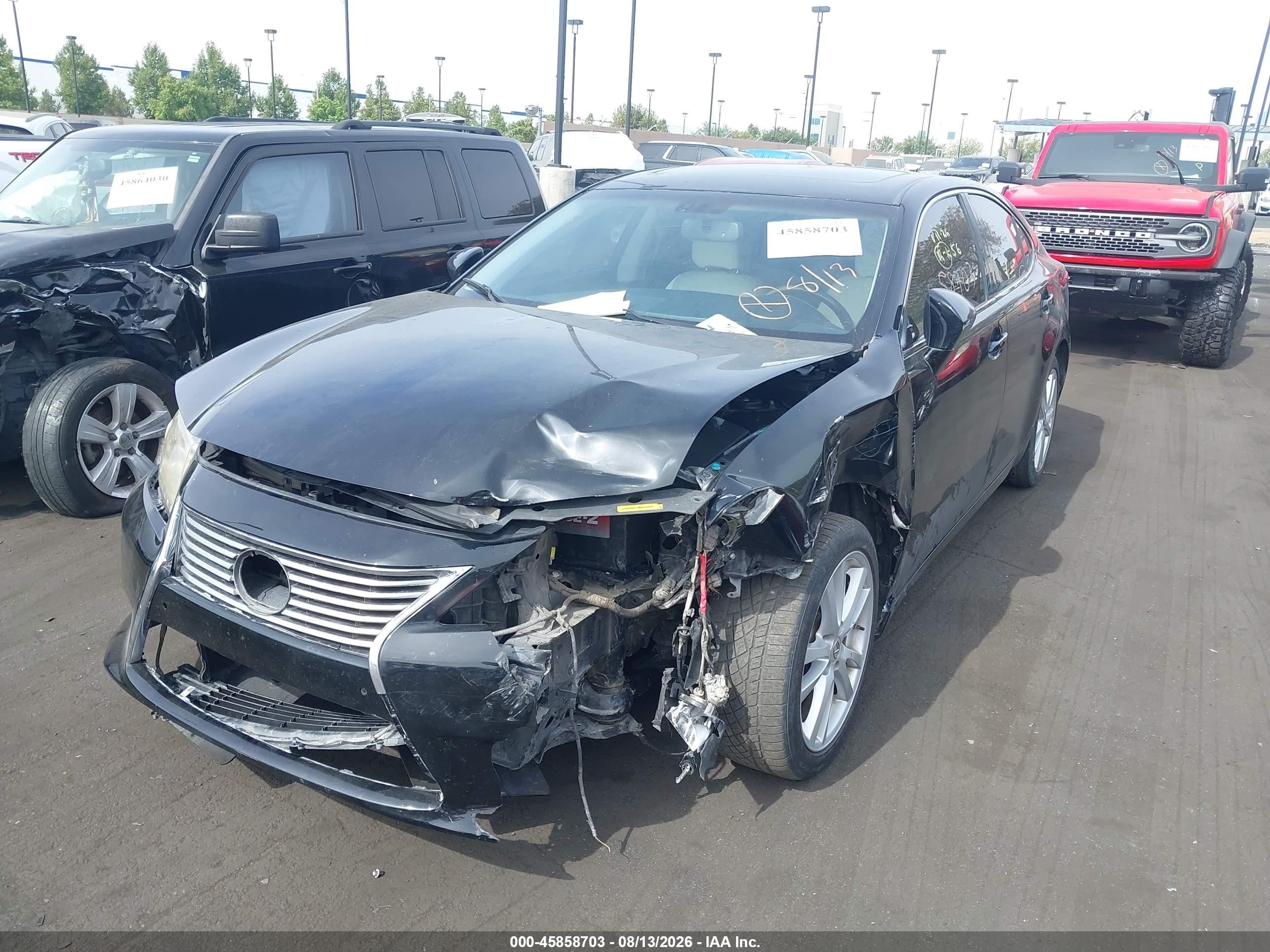 2013 Lexus Es 350   Black vin: JTHBK1GG5D2059842