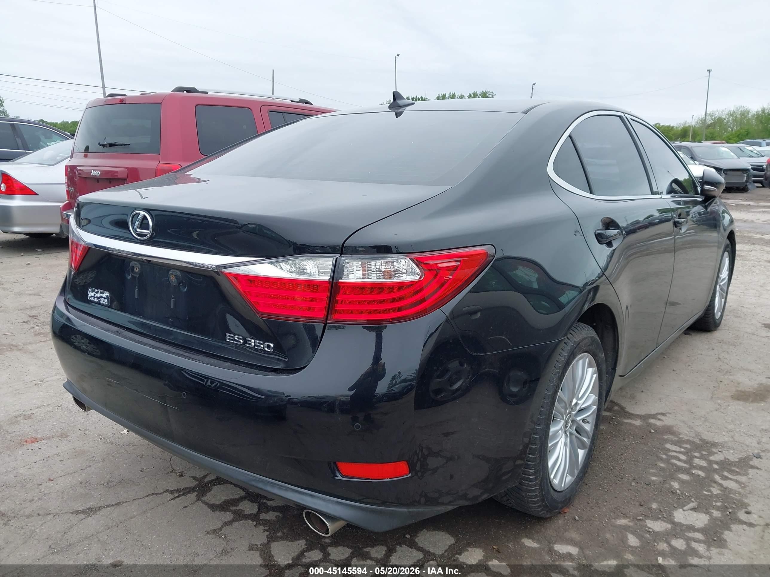2013 Lexus Es 350 Black vin: JTHBK1GG5D2061266