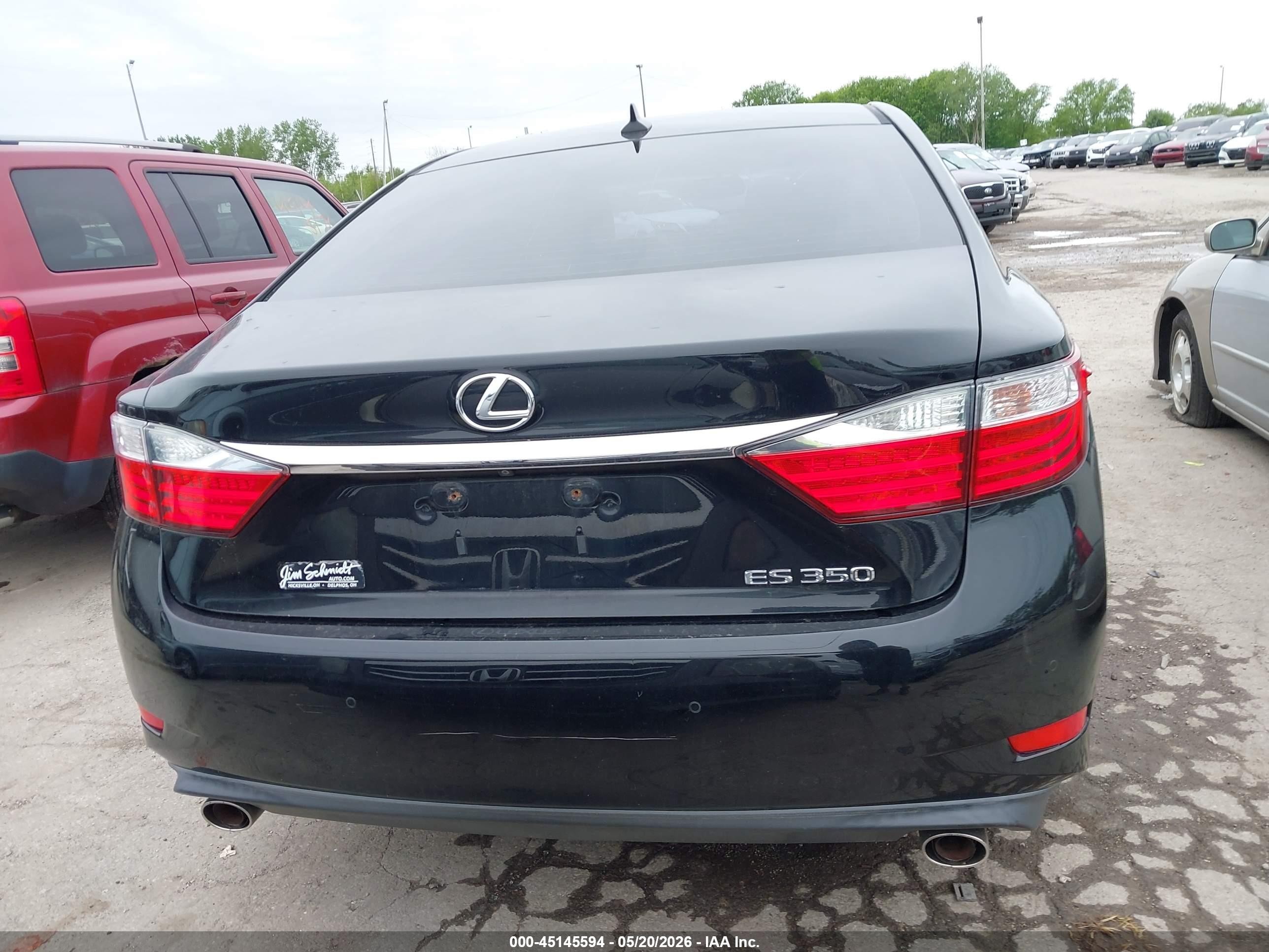 2013 Lexus Es 350 Black vin: JTHBK1GG5D2061266