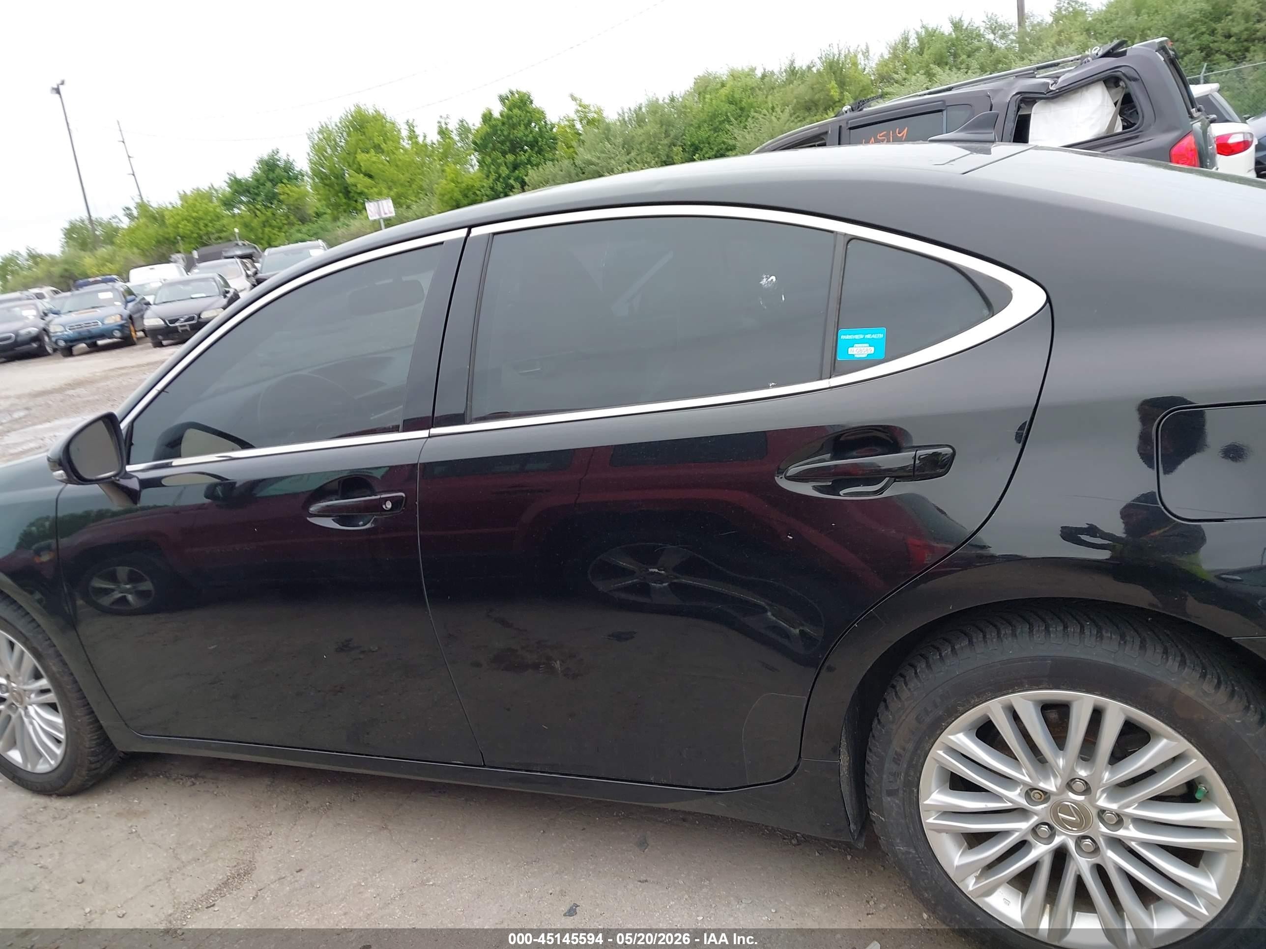 2013 Lexus Es 350 Black vin: JTHBK1GG5D2061266