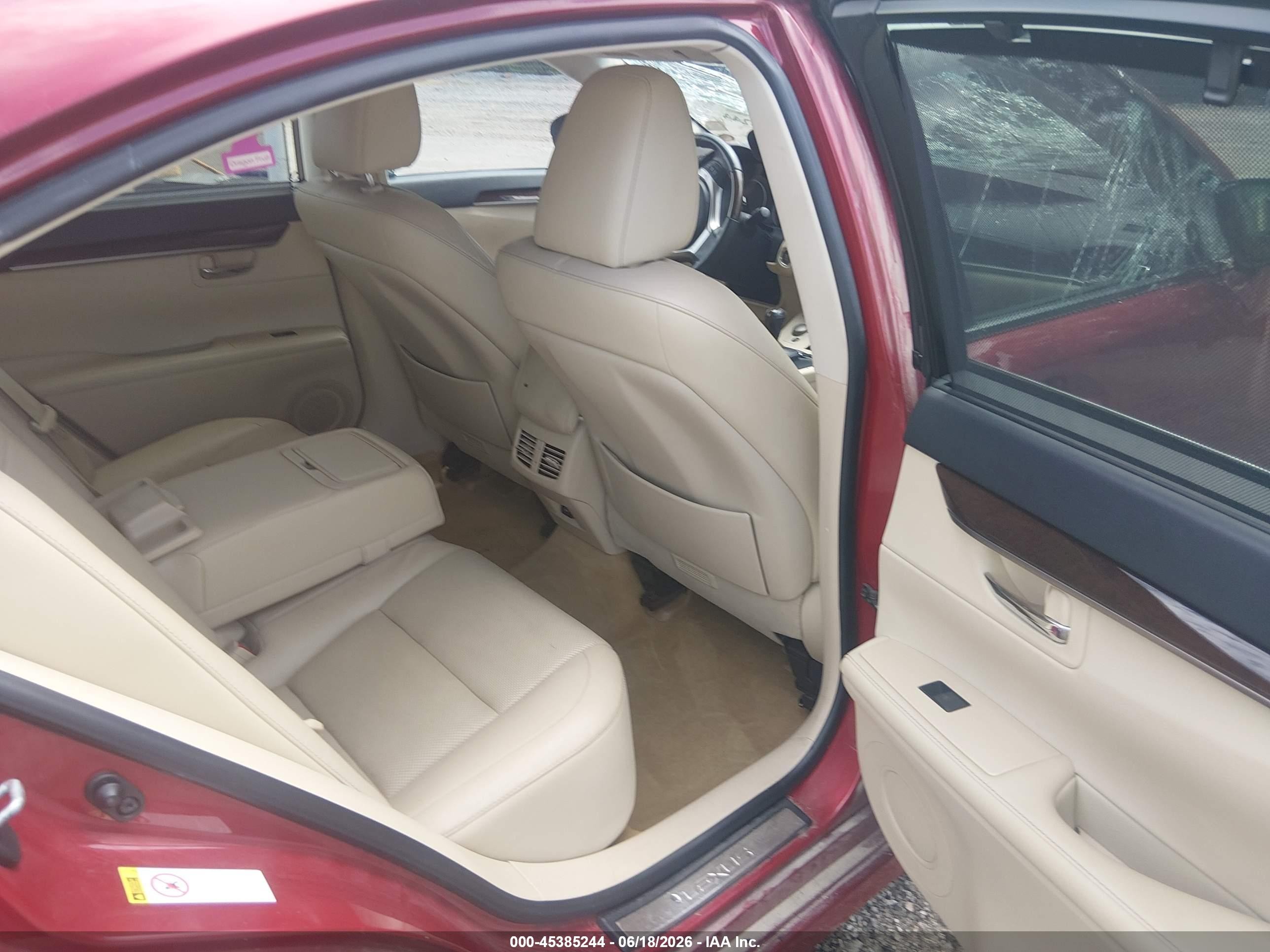2014 Lexus Es 350   Red vin: JTHBK1GG5E2086640