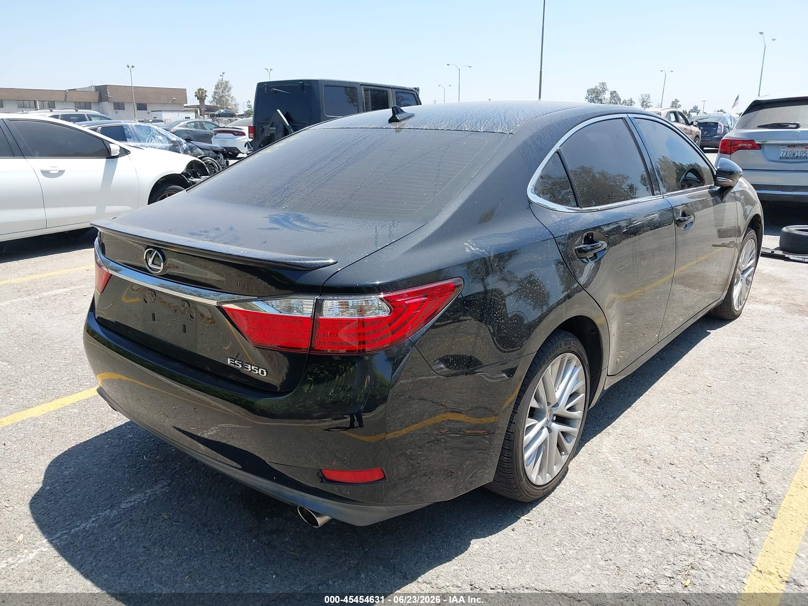 2014 Lexus Es 350   Black vin: JTHBK1GG5E2091997