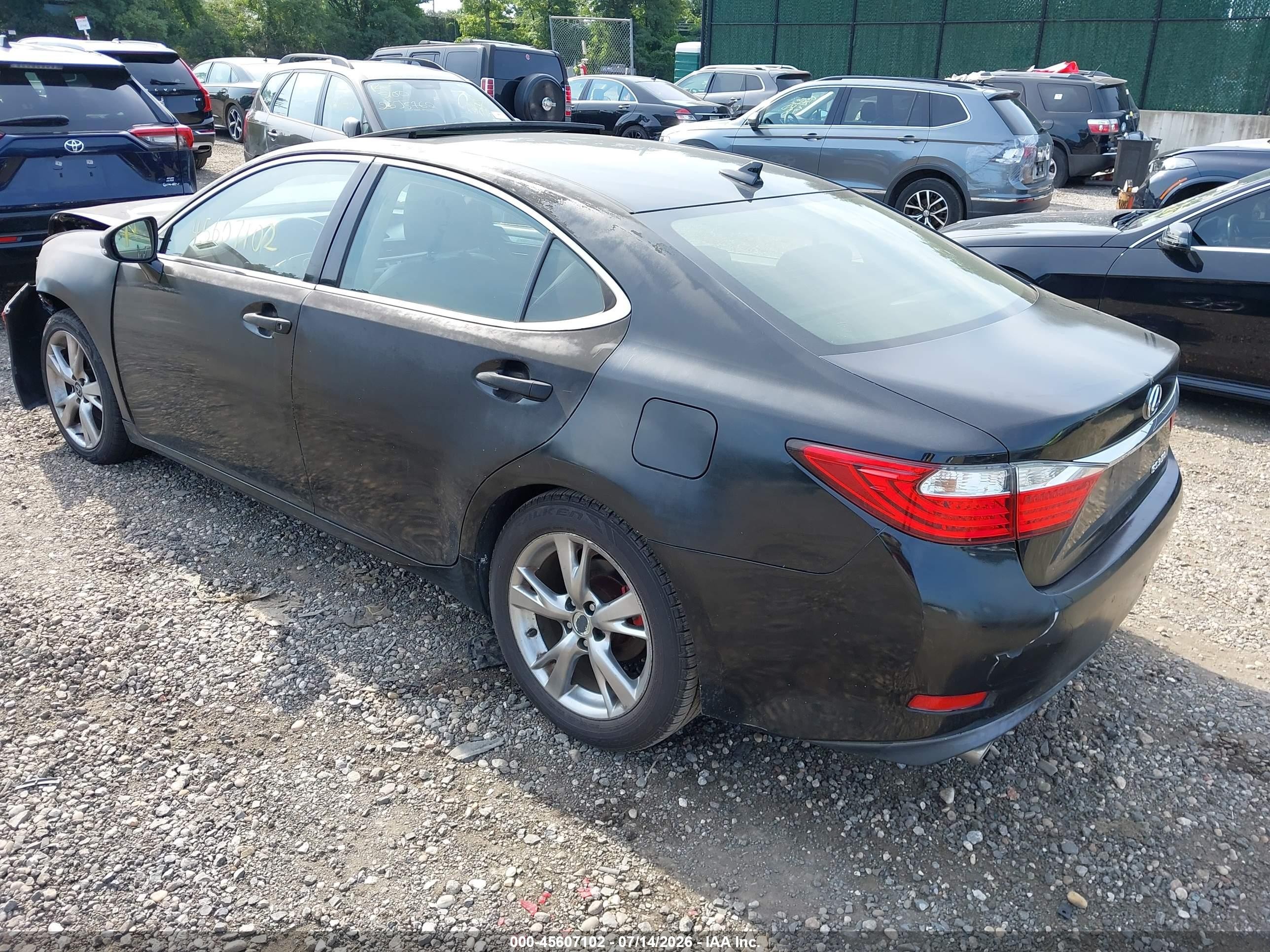 2014 Lexus Es 350   Black vin: JTHBK1GG5E2100374