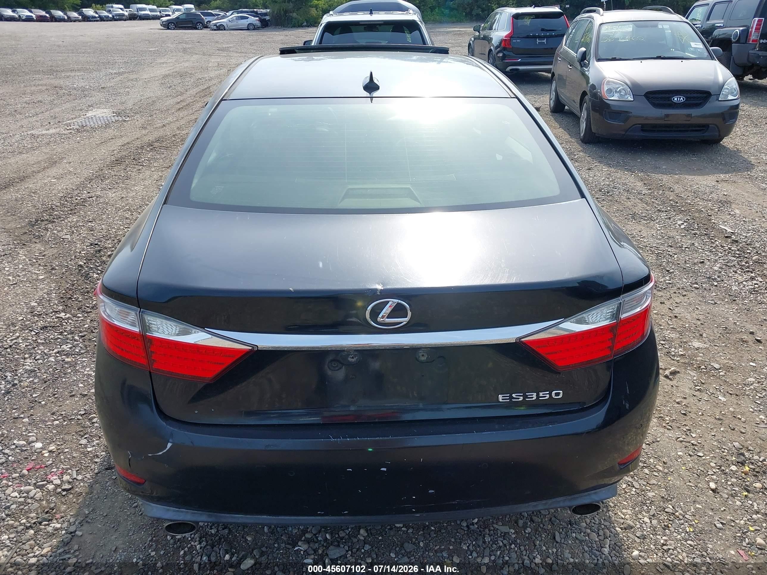 2014 Lexus Es 350   Black vin: JTHBK1GG5E2100374