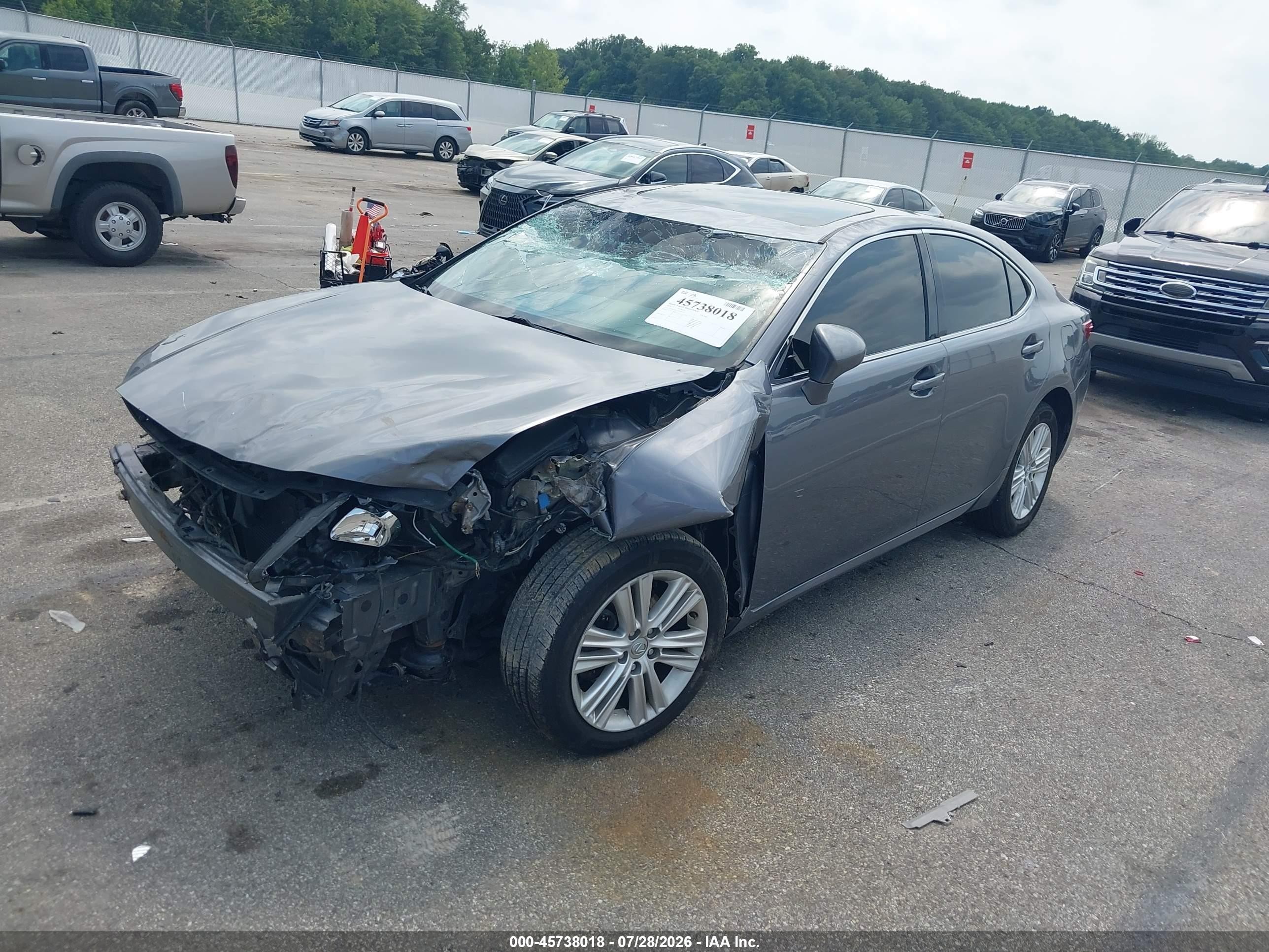 2014 Lexus Es 350   Gray vin: JTHBK1GG5E2108135