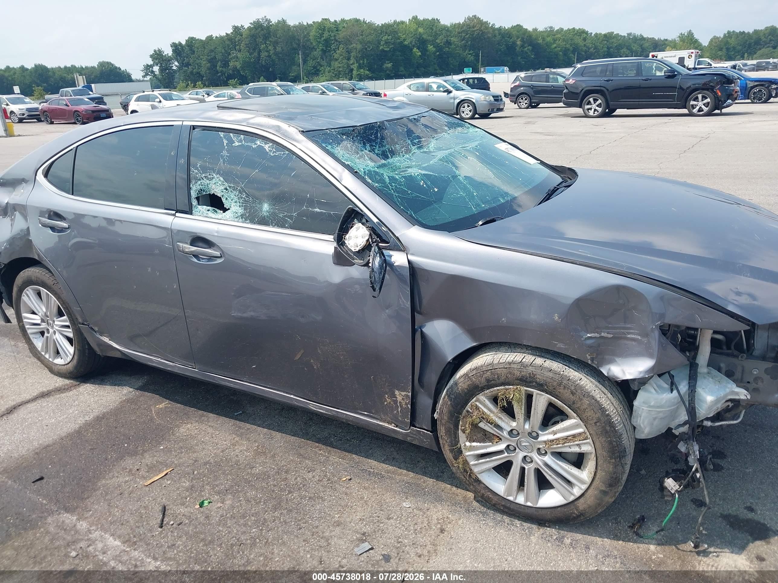 2014 Lexus Es 350   Gray vin: JTHBK1GG5E2108135