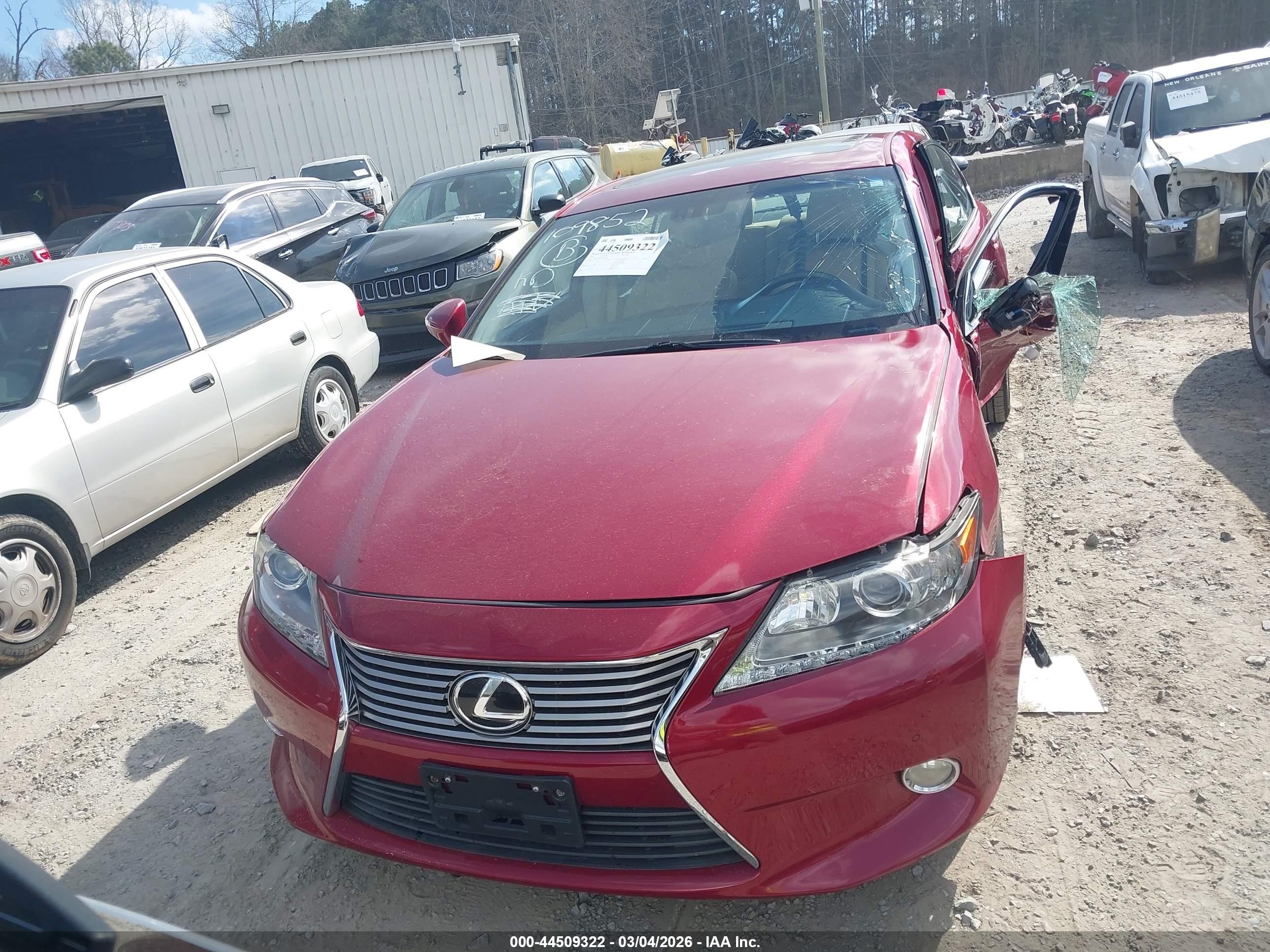 2014 Lexus Es 350 Red vin: JTHBK1GG5E2109852