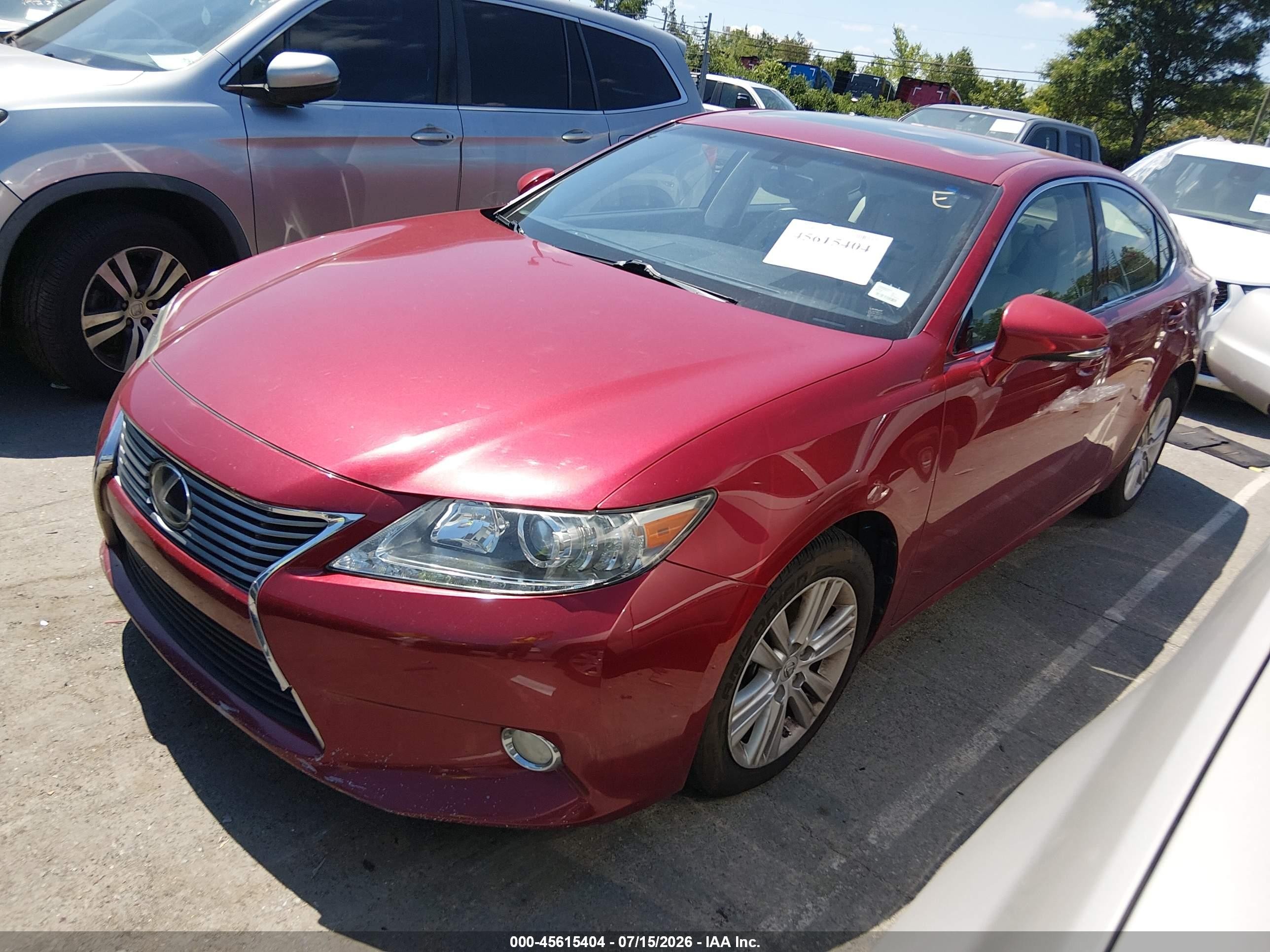 2014 Lexus Es 350   Burgundy vin: JTHBK1GG5E2149378