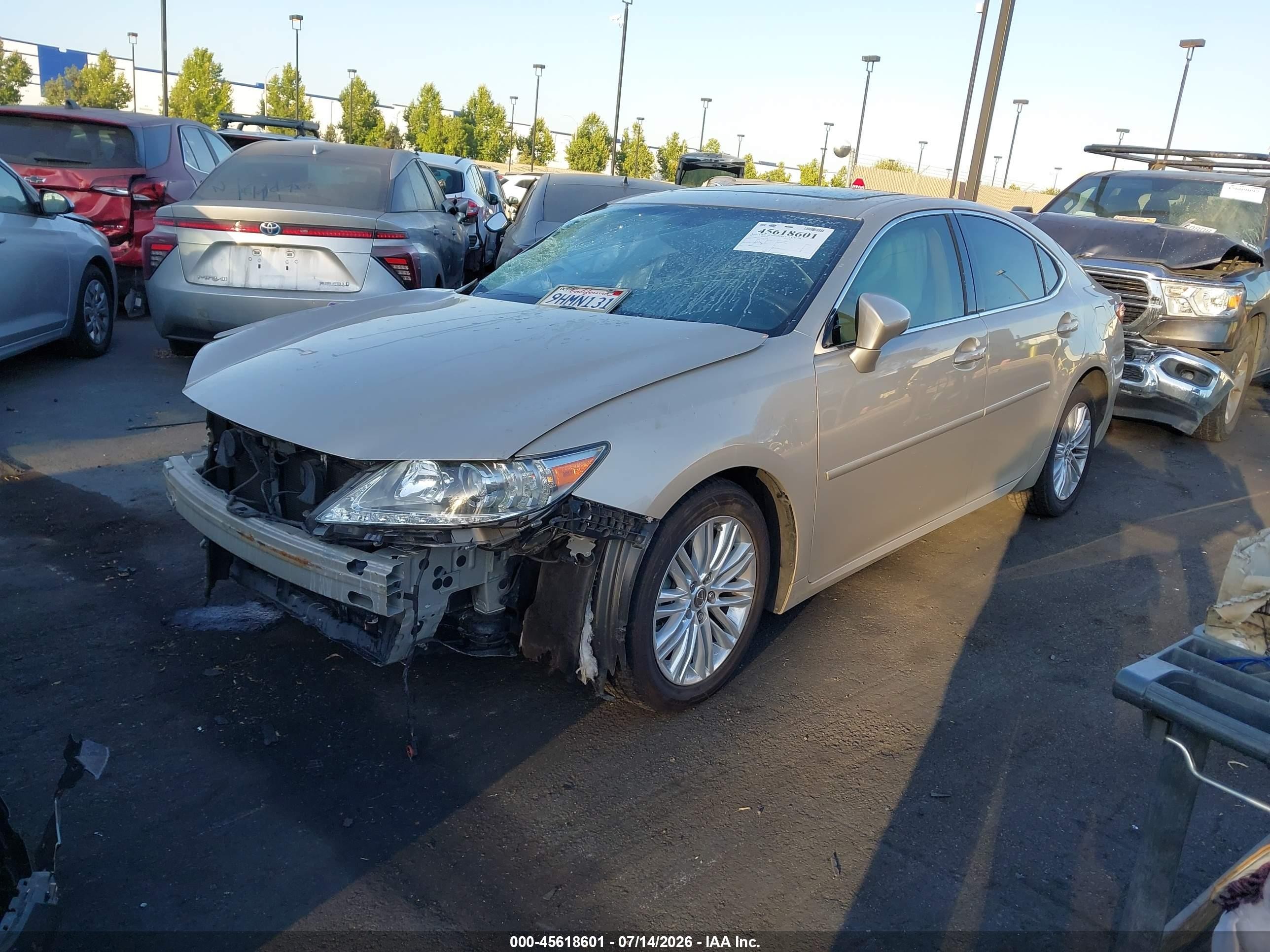 2015 Lexus Es 350   Бежевый vin: JTHBK1GG5F2173343
