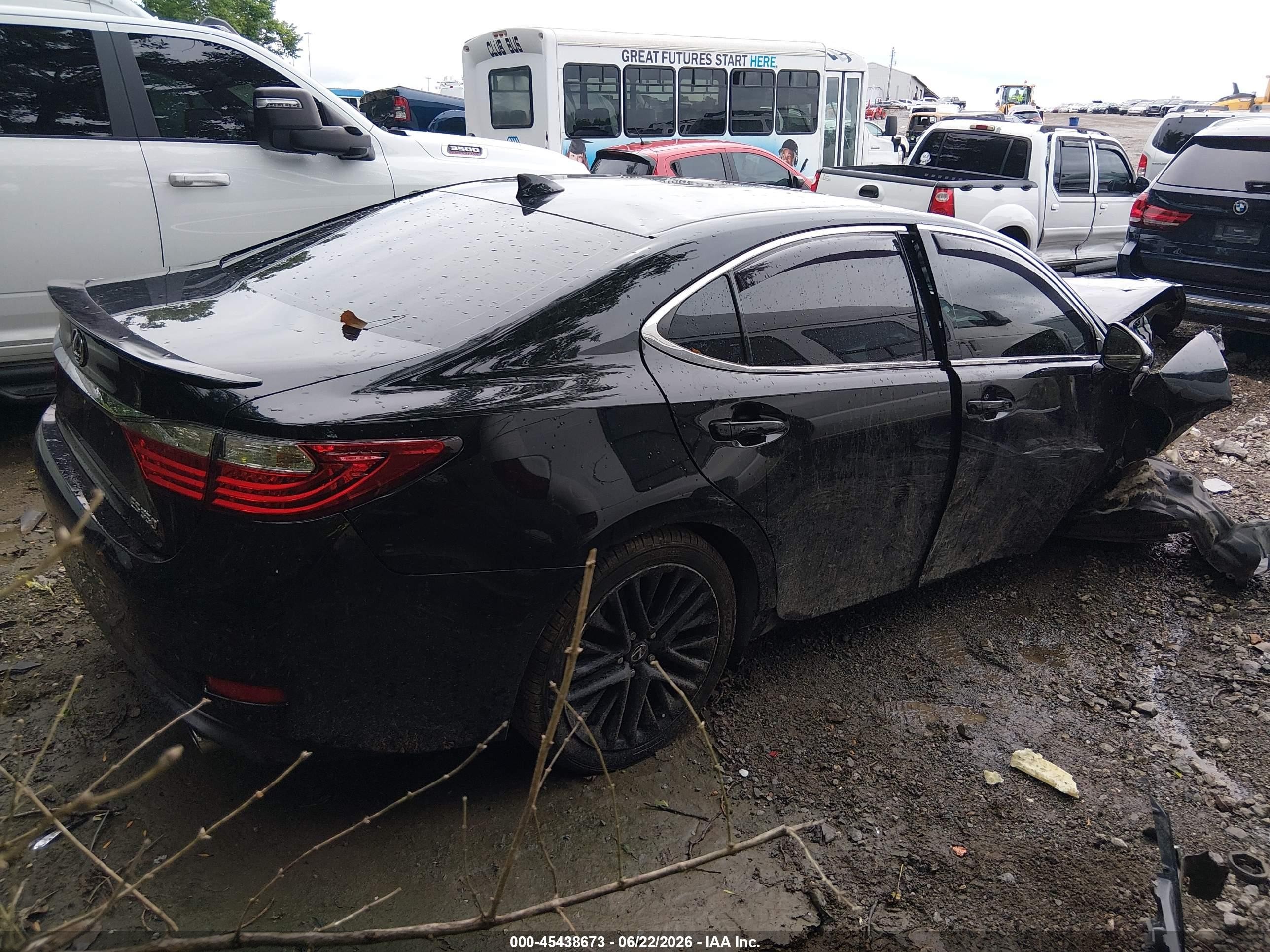 2015 Lexus Es 350   Black vin: JTHBK1GG5F2190255