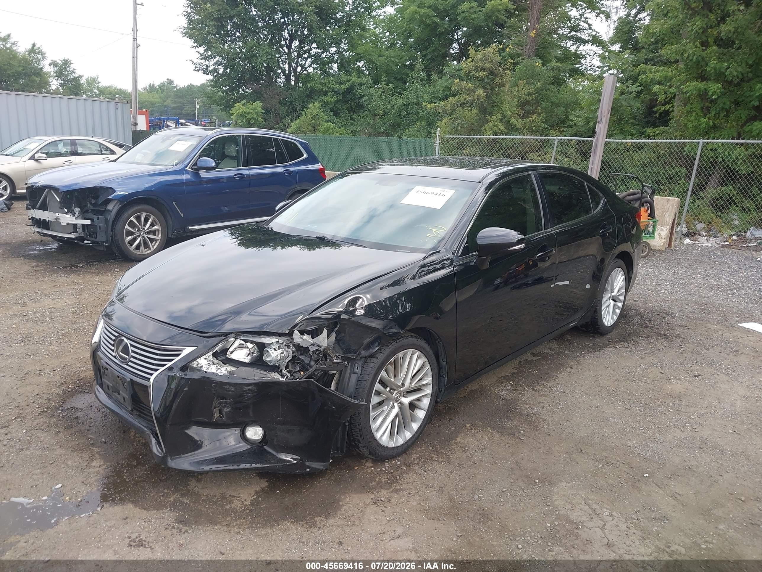 2015 Lexus Es 350   Black vin: JTHBK1GG5F2196850