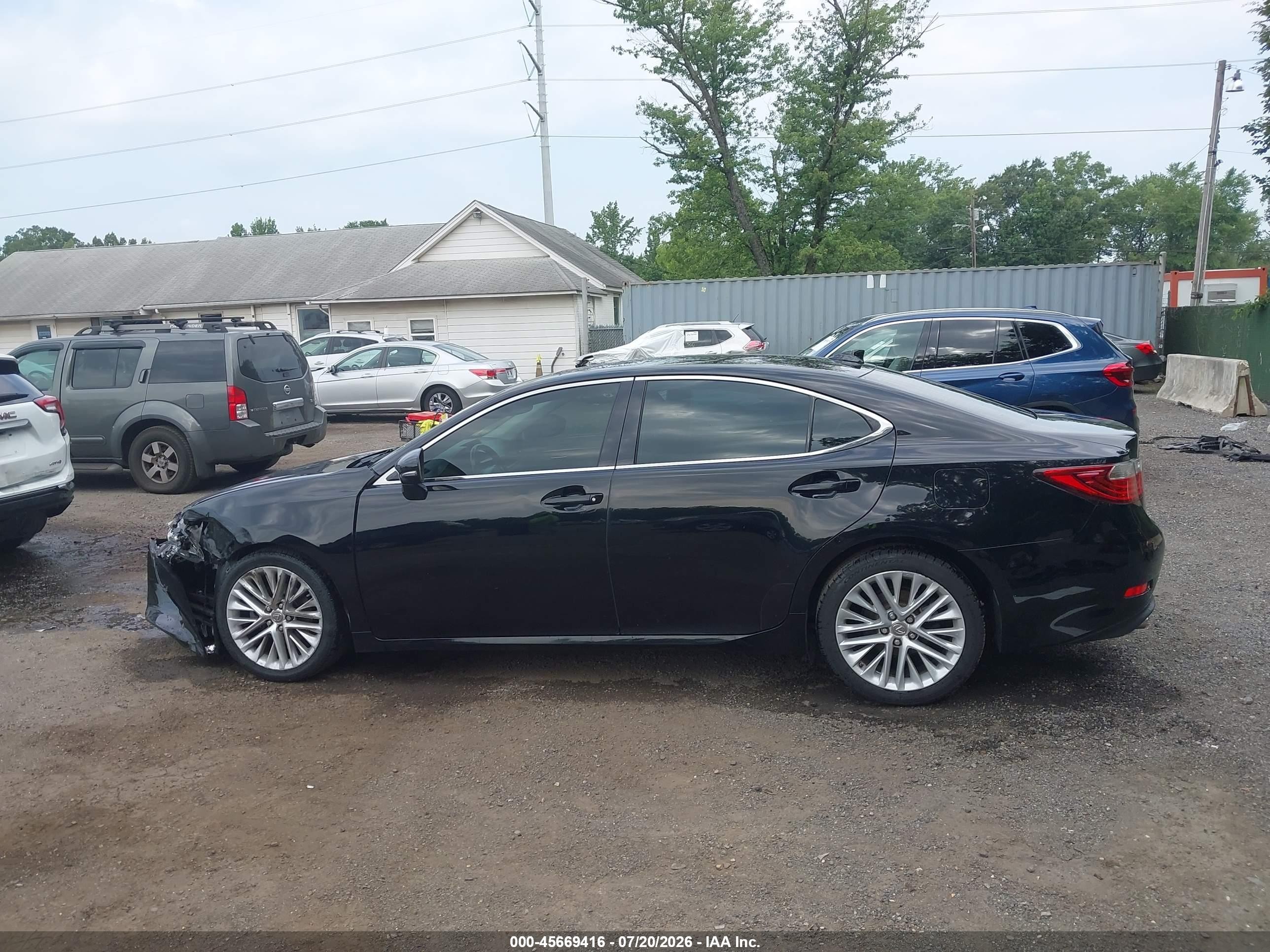 2015 Lexus Es 350   Black vin: JTHBK1GG5F2196850