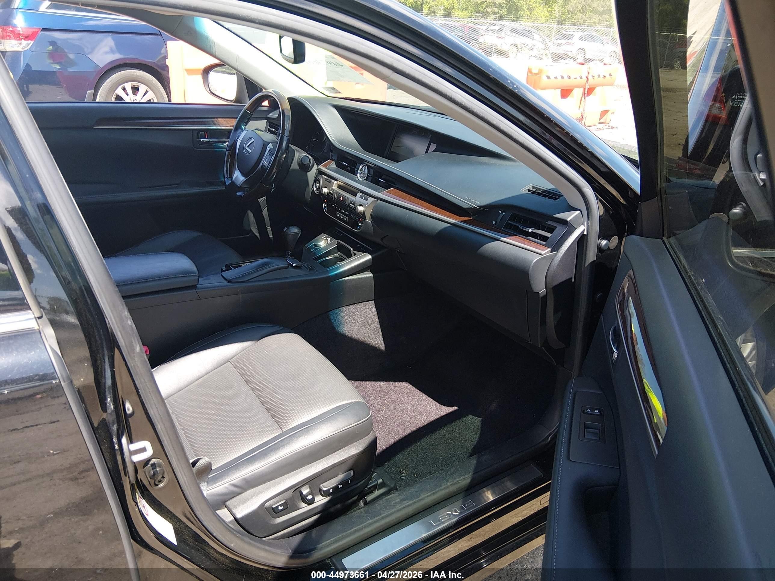 2015 Lexus Es 350 Black vin: JTHBK1GG5F2197626