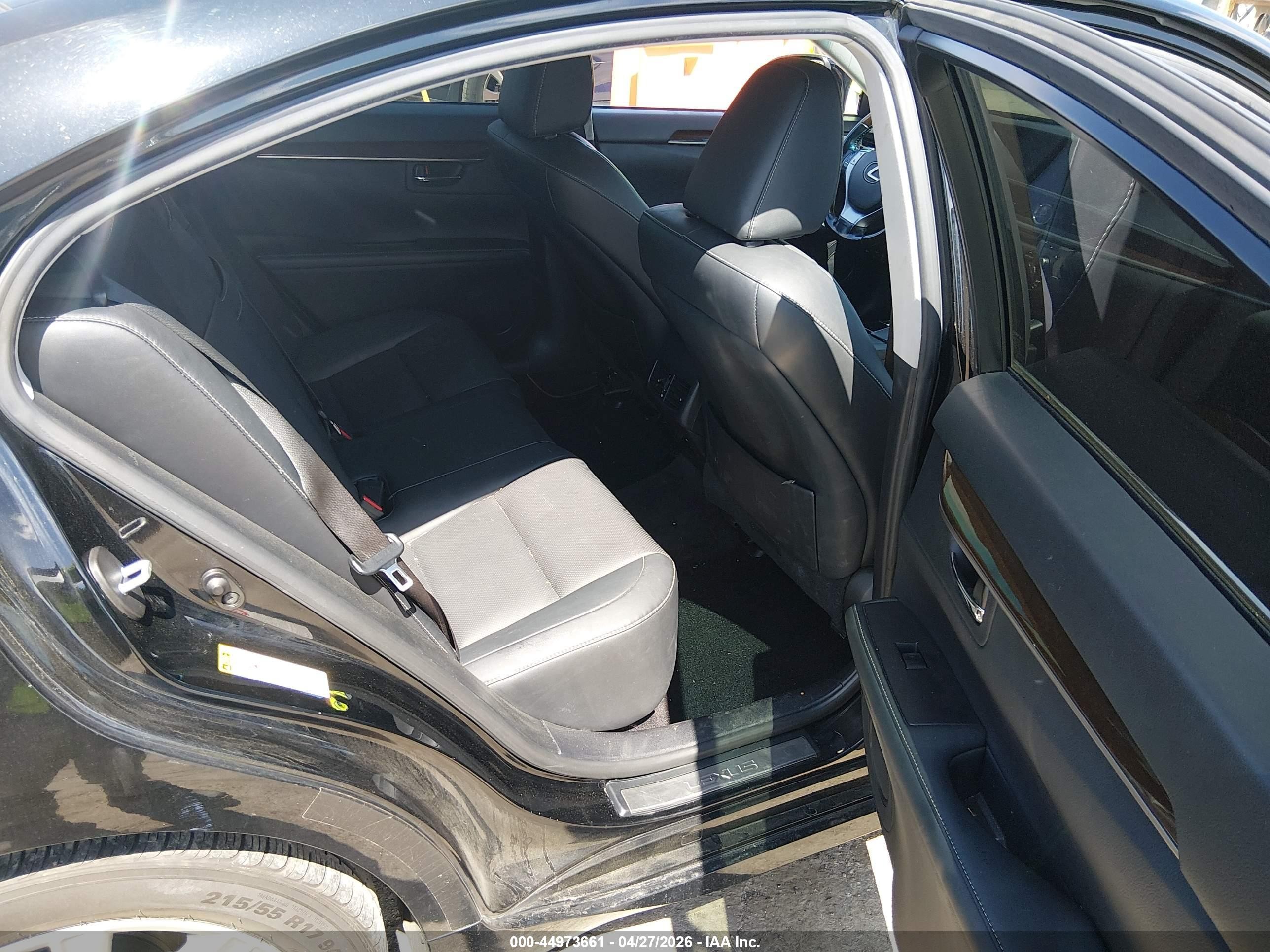 2015 Lexus Es 350 Black vin: JTHBK1GG5F2197626