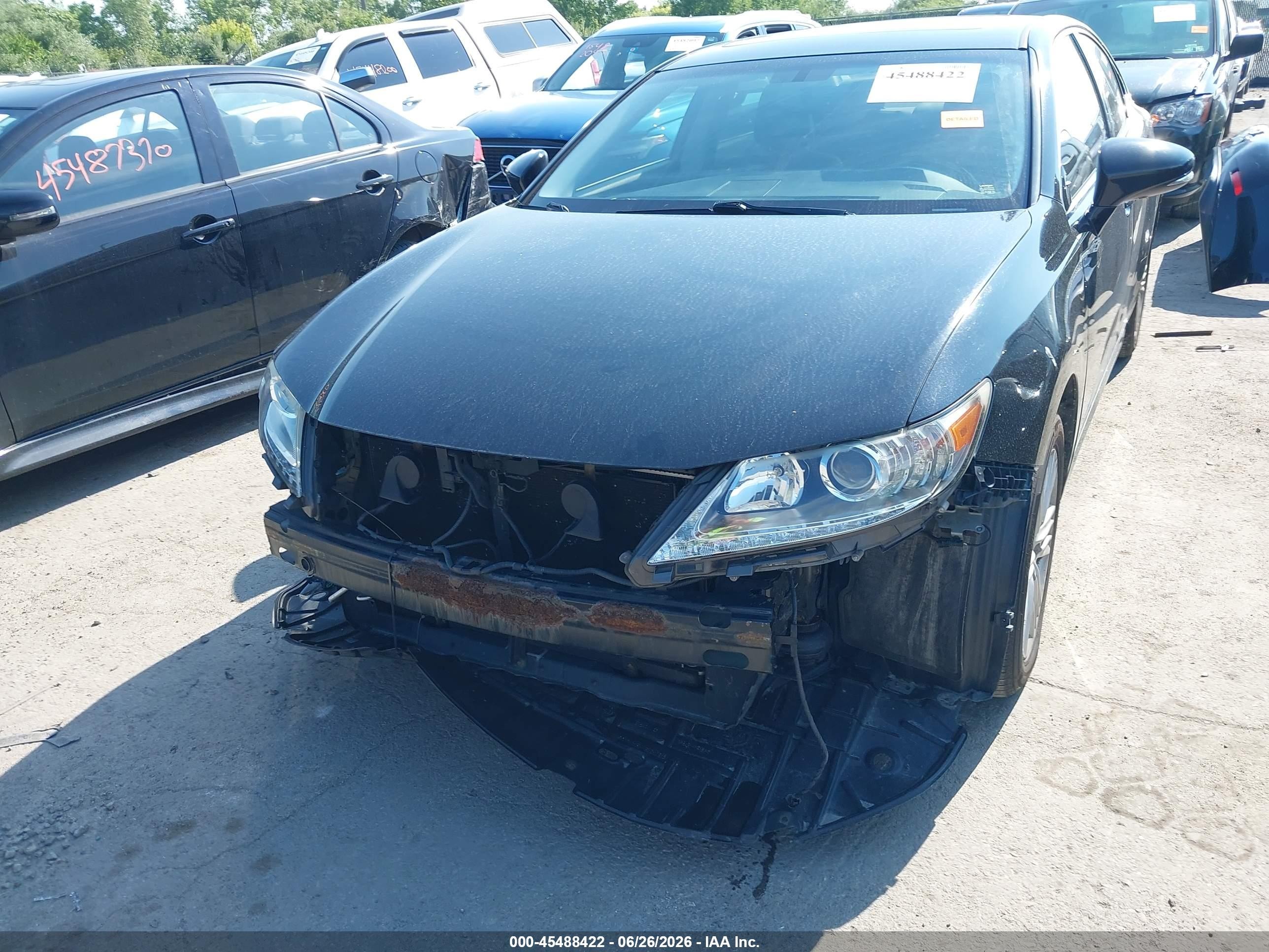 2015 Lexus Es 350   Black vin: JTHBK1GG5F2208205