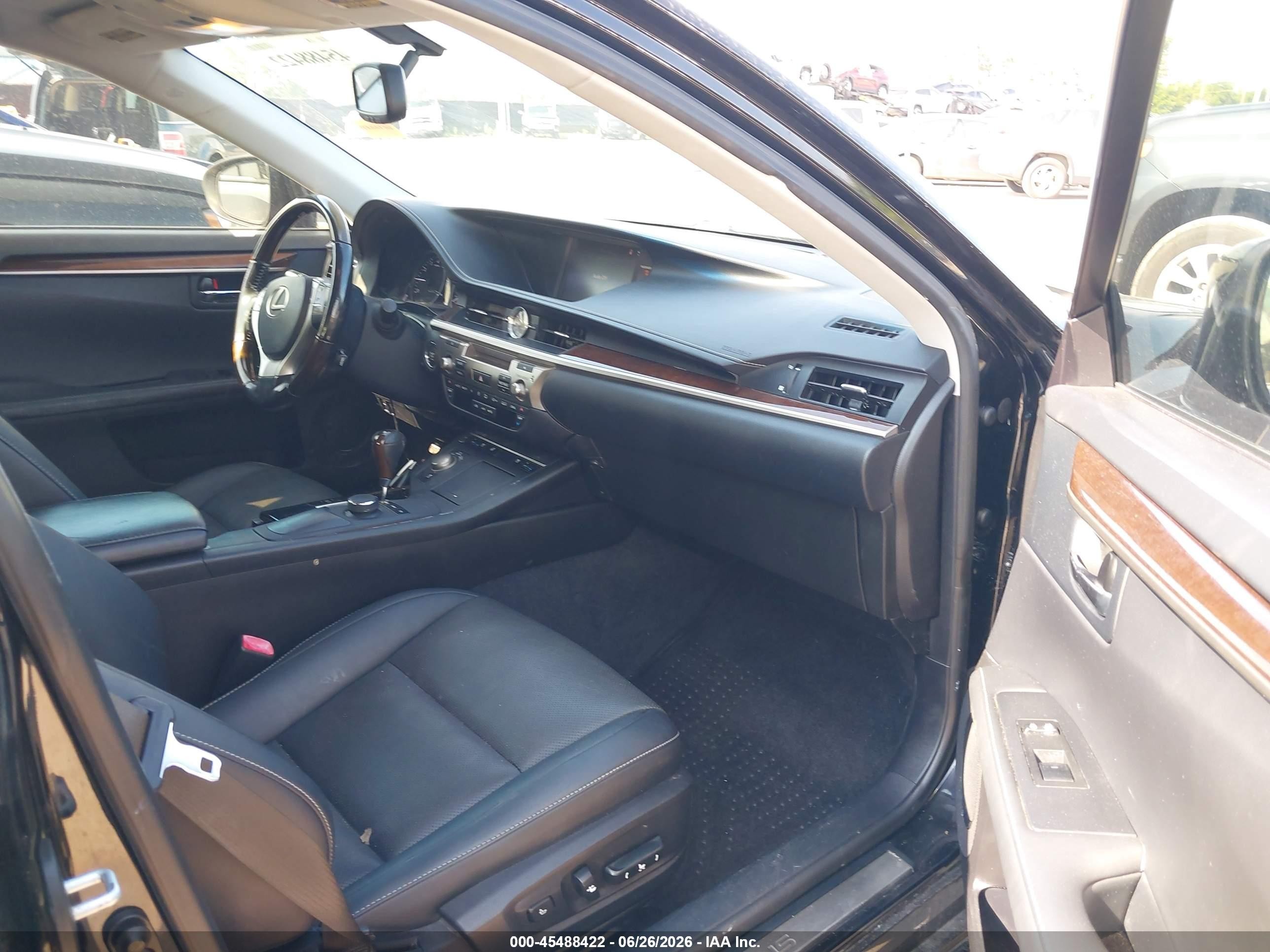 2015 Lexus Es 350   Black vin: JTHBK1GG5F2208205