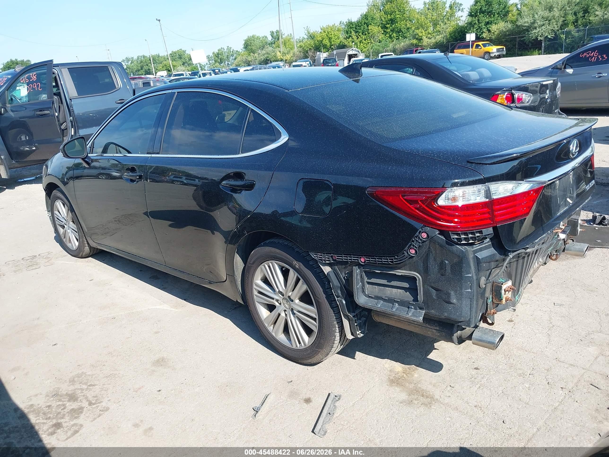2015 Lexus Es 350   Black vin: JTHBK1GG5F2208205