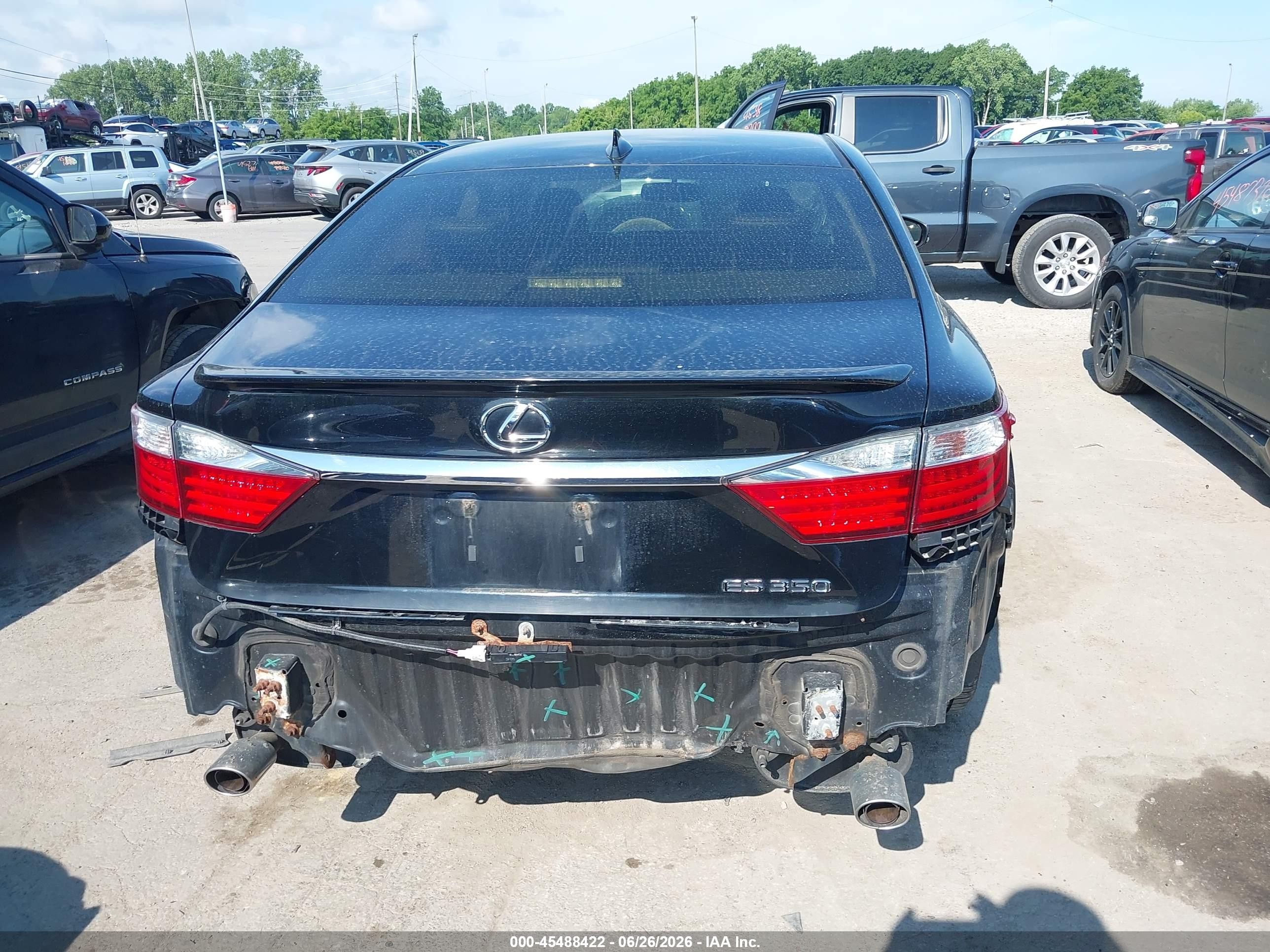 2015 Lexus Es 350   Black vin: JTHBK1GG5F2208205