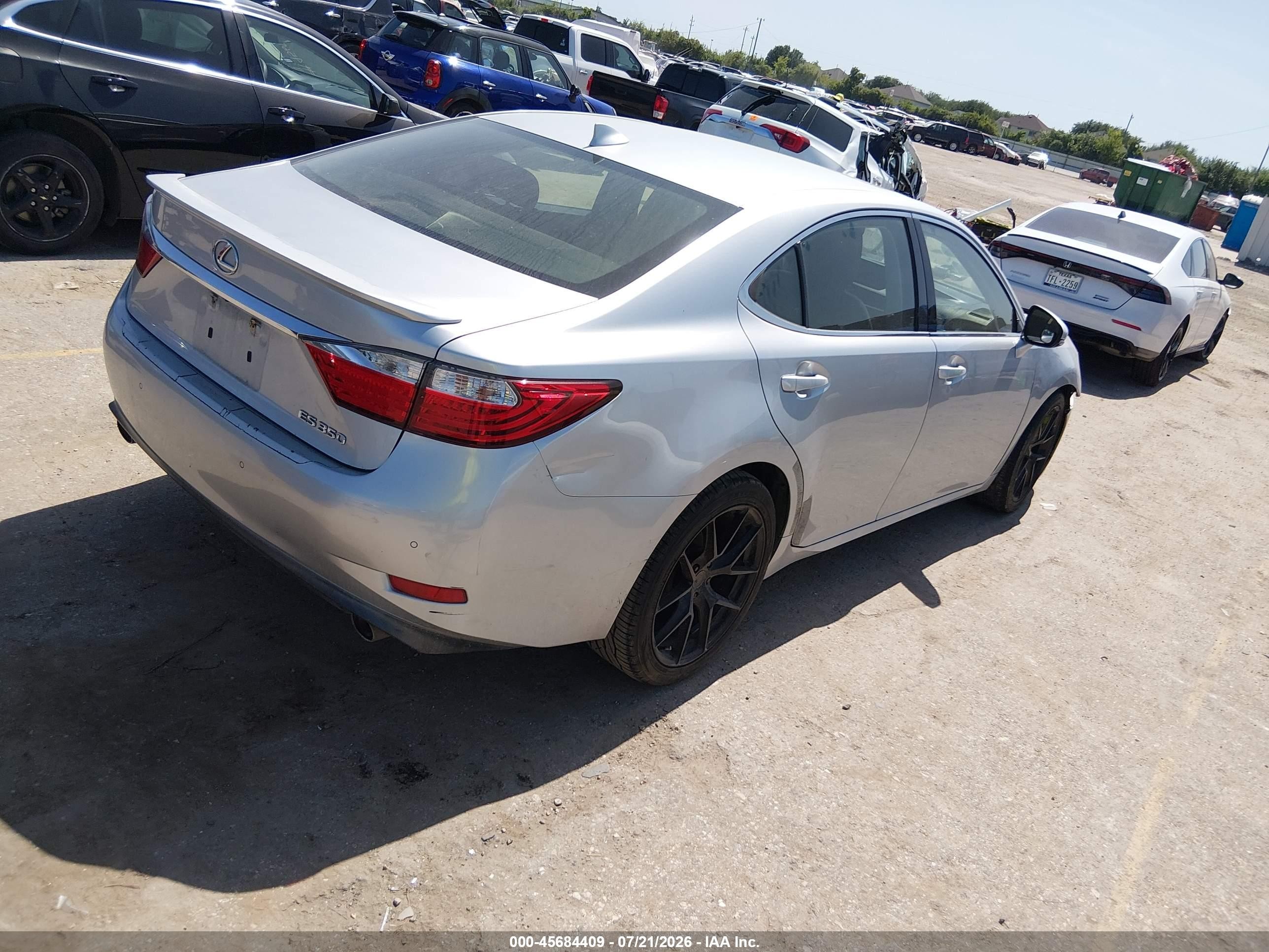 2015 Lexus Es 350   Silver vin: JTHBK1GG5F2210150