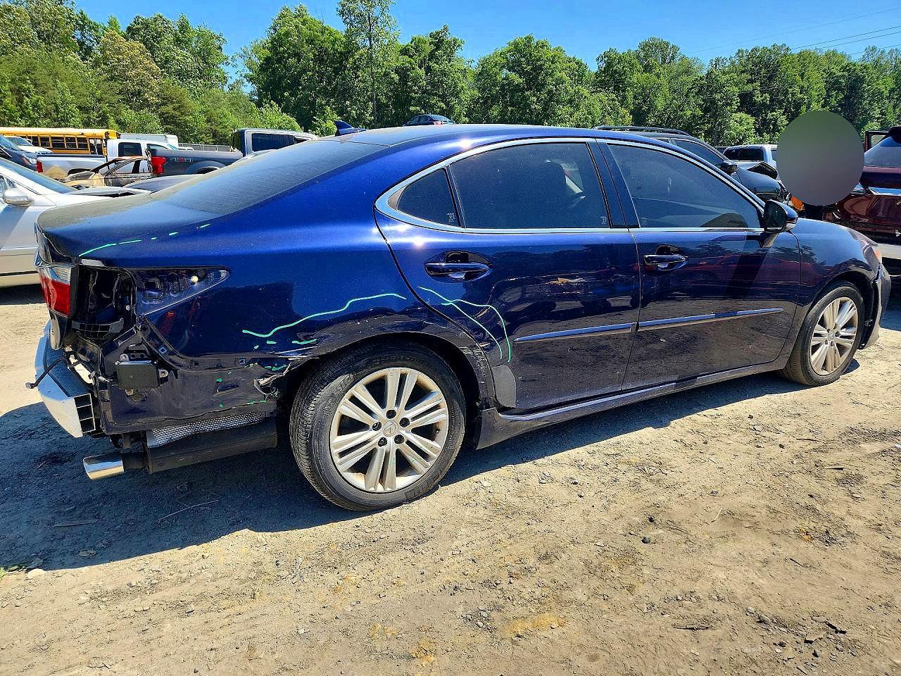 2013 Lexus Es 350 Blue vin: JTHBK1GG6D2006891