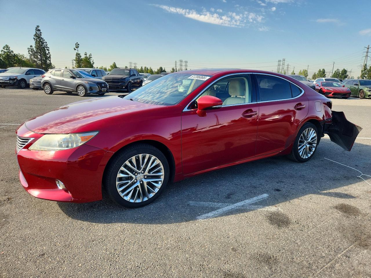 2013 Lexus Es 350 Red vin: JTHBK1GG6D2012982