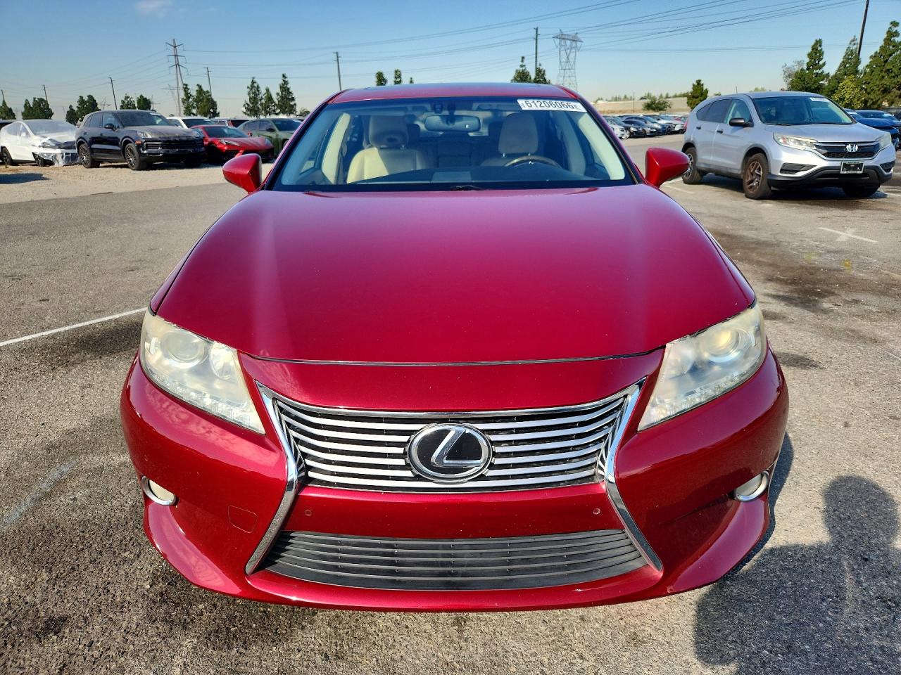 2013 Lexus Es 350 Red vin: JTHBK1GG6D2012982