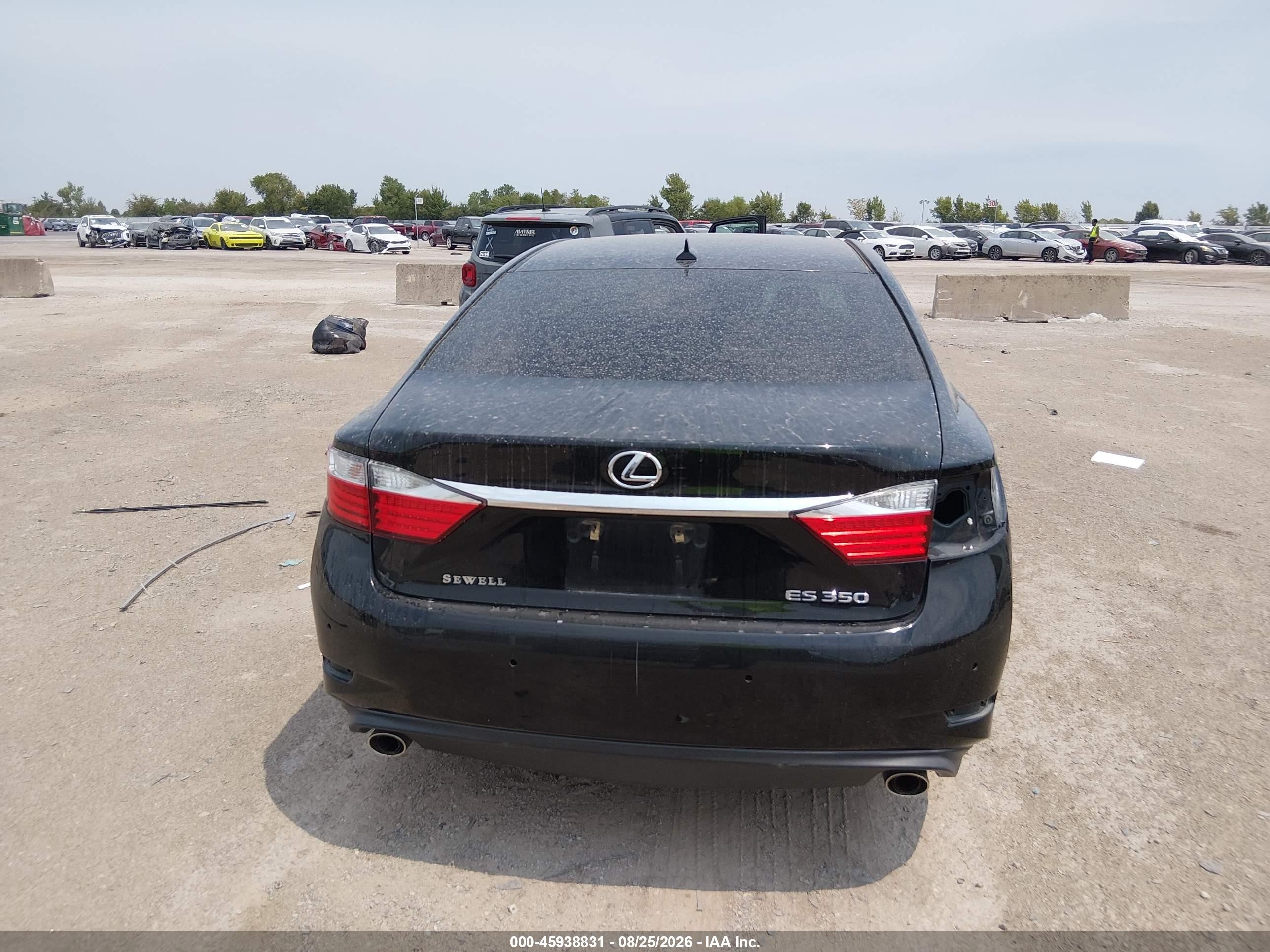 2013 Lexus Es 350 Black vin: JTHBK1GG6D2024307