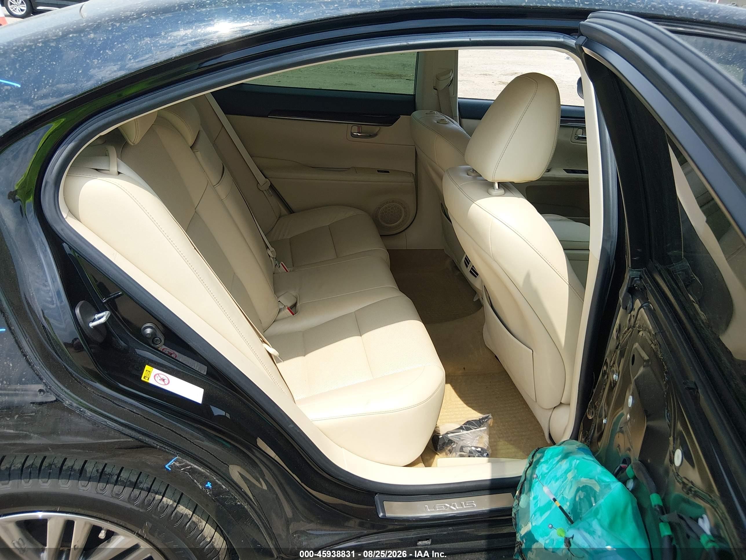 2013 Lexus Es 350 Black vin: JTHBK1GG6D2024307