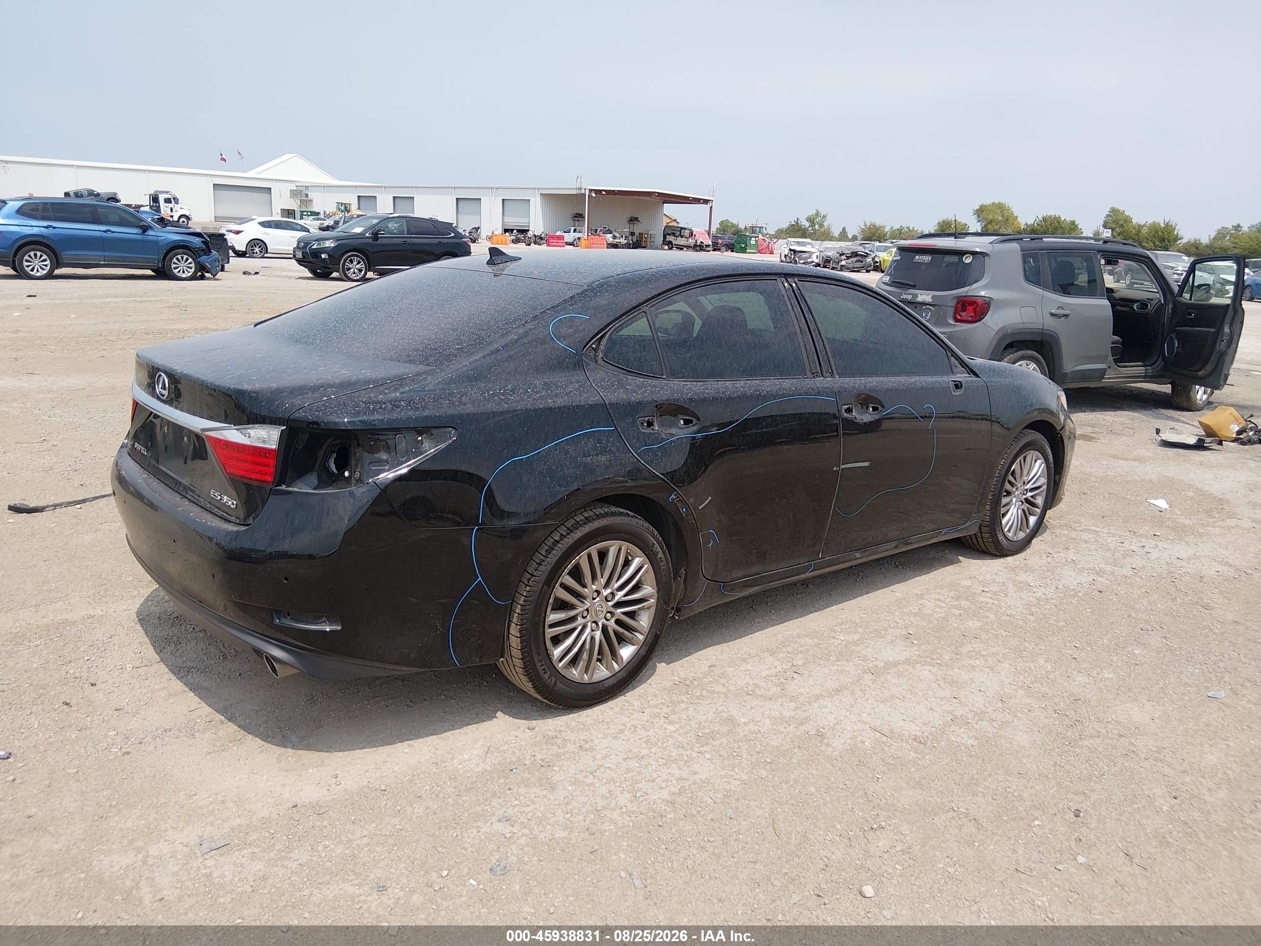 2013 Lexus Es 350 Black vin: JTHBK1GG6D2024307