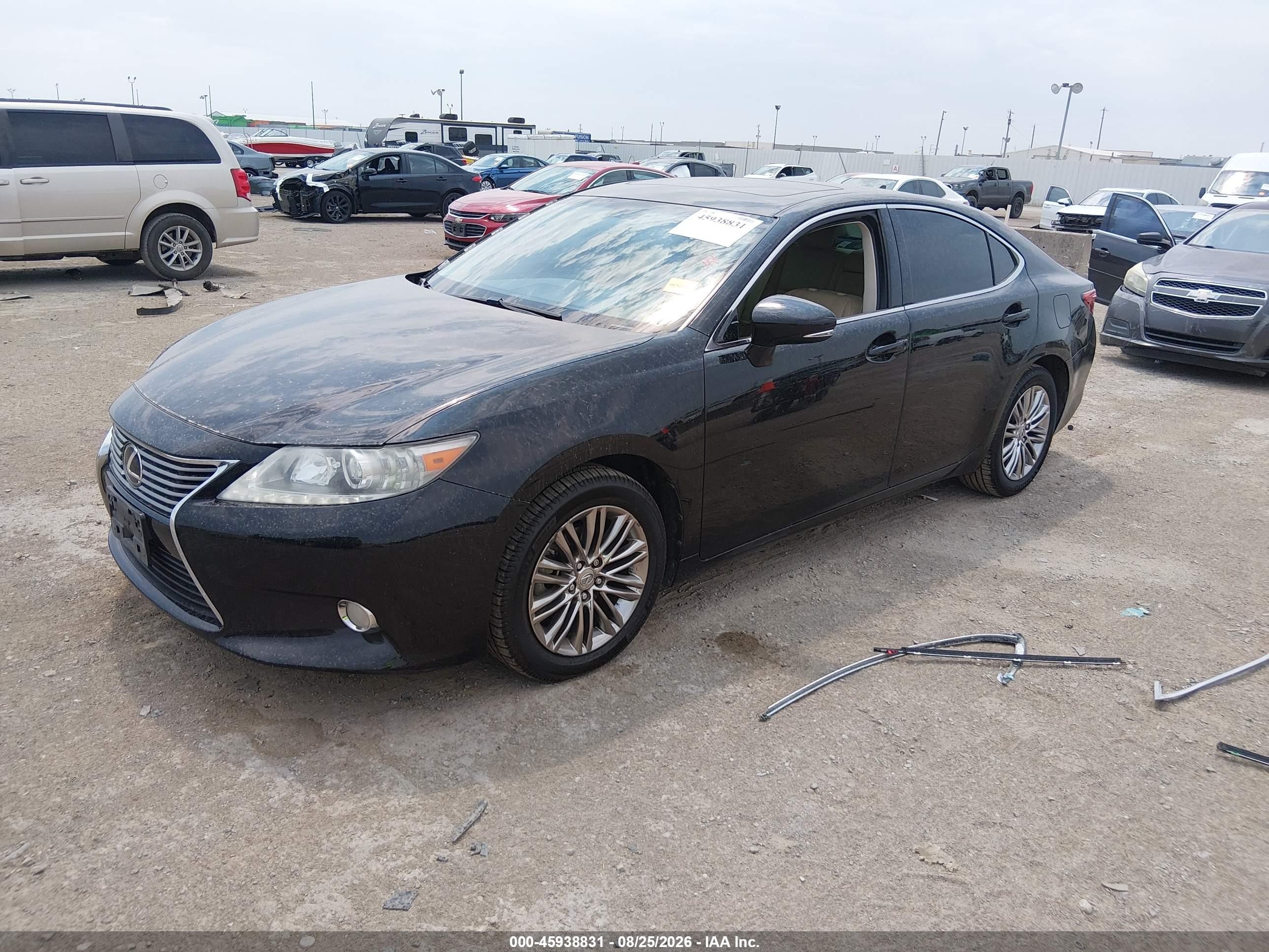 2013 Lexus Es 350 Black vin: JTHBK1GG6D2024307