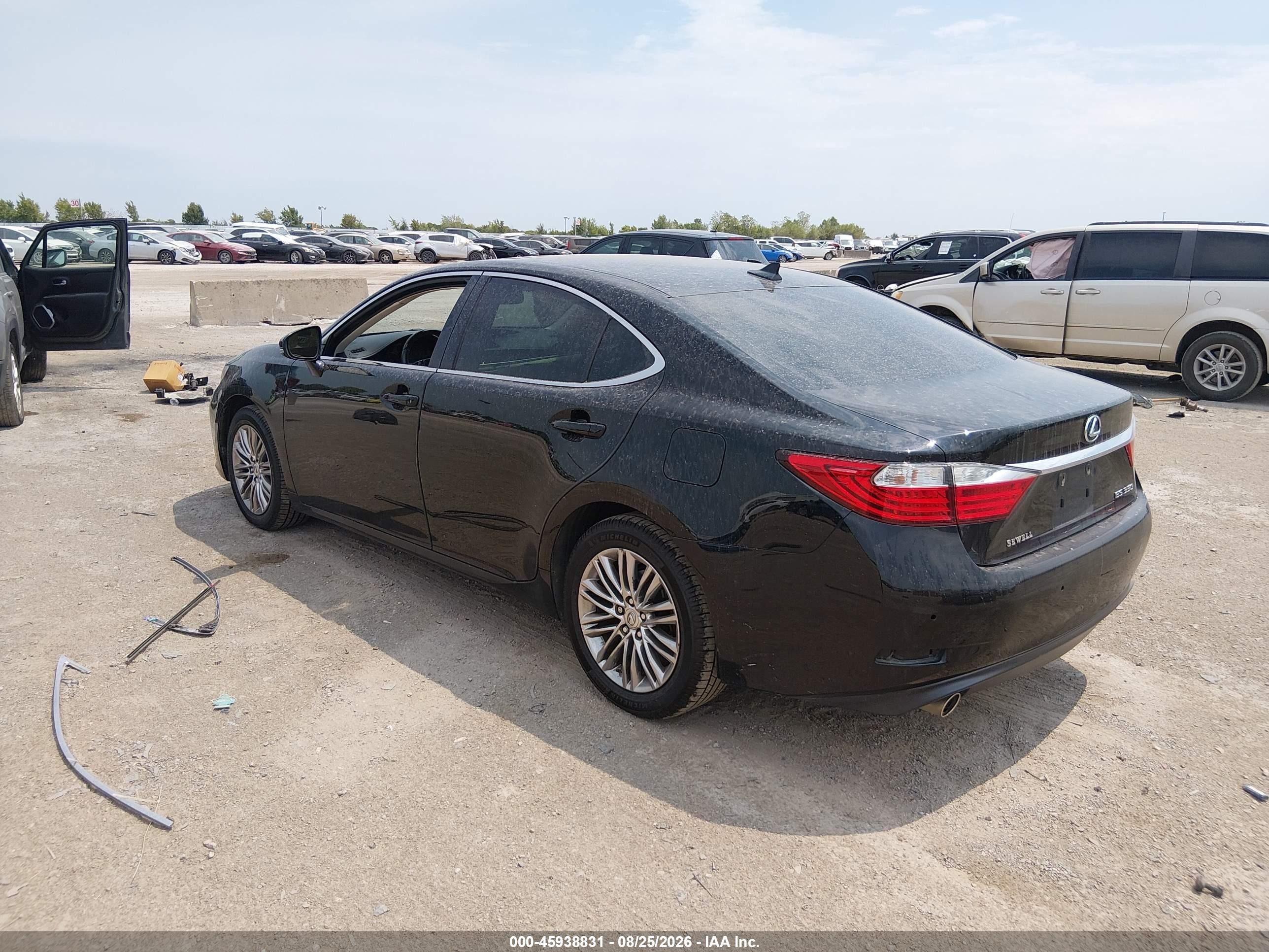 2013 Lexus Es 350 Black vin: JTHBK1GG6D2024307