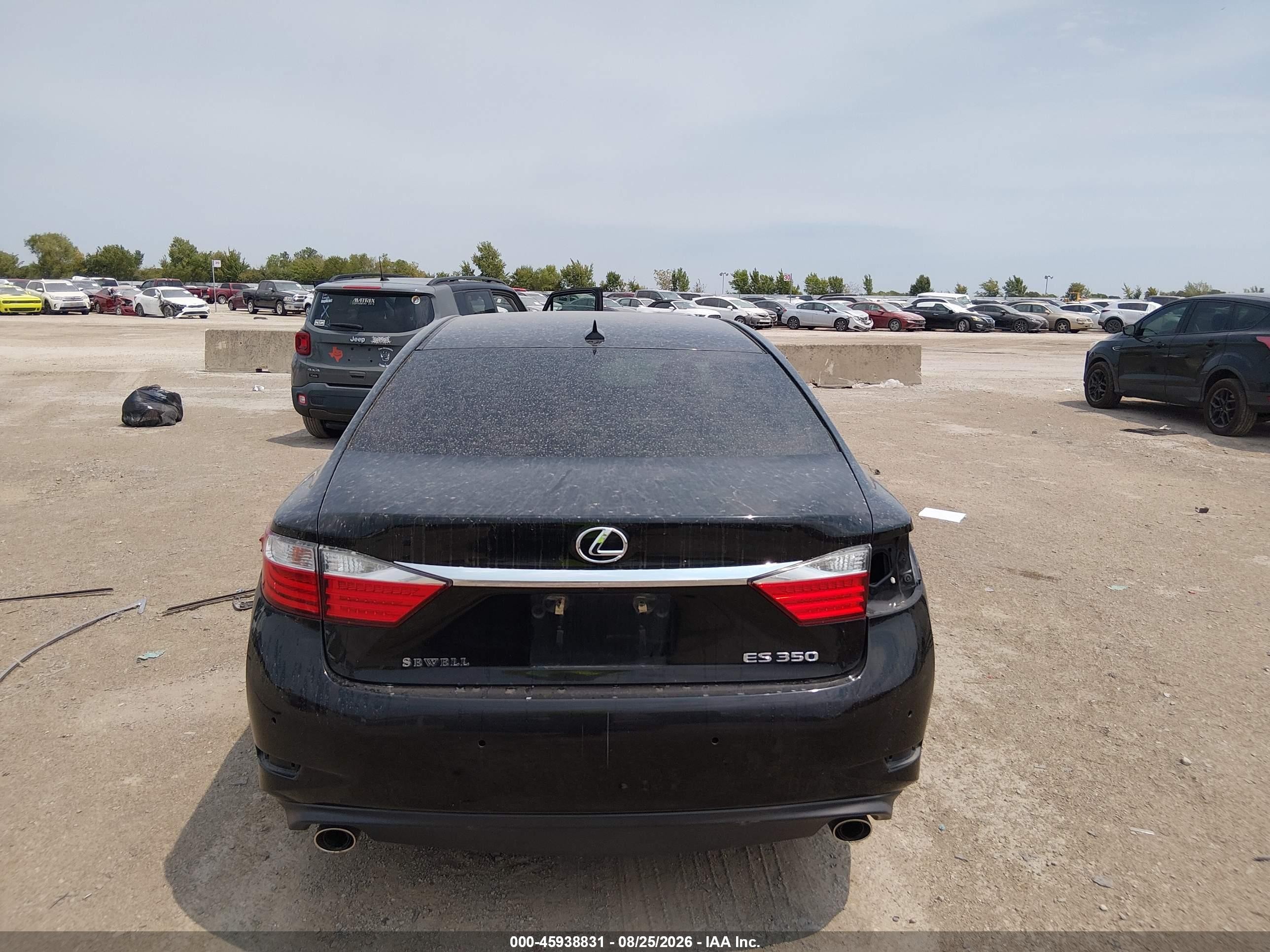 2013 Lexus Es 350 Black vin: JTHBK1GG6D2024307