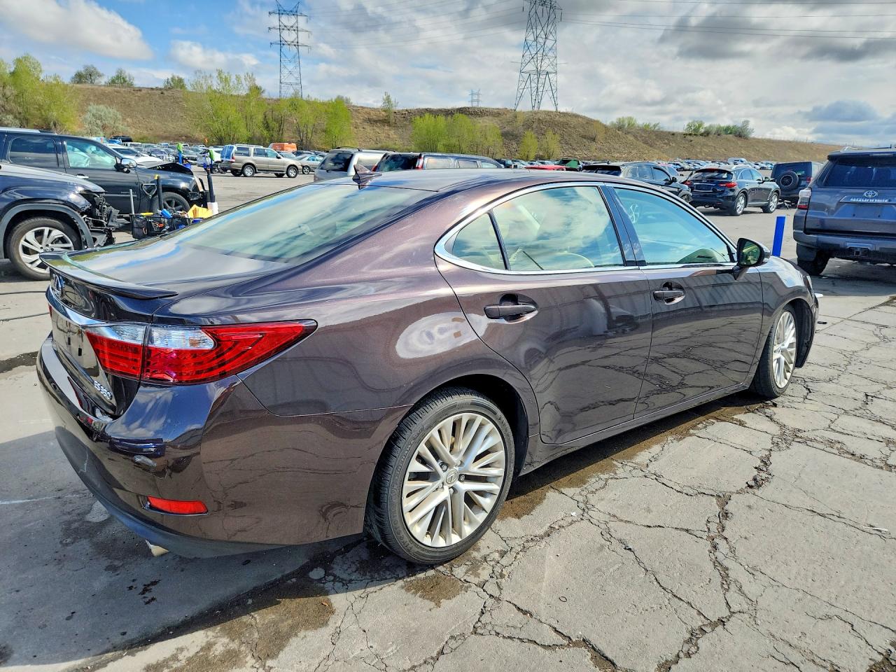 2013 Lexus Es 350 Black vin: JTHBK1GG6D2026042