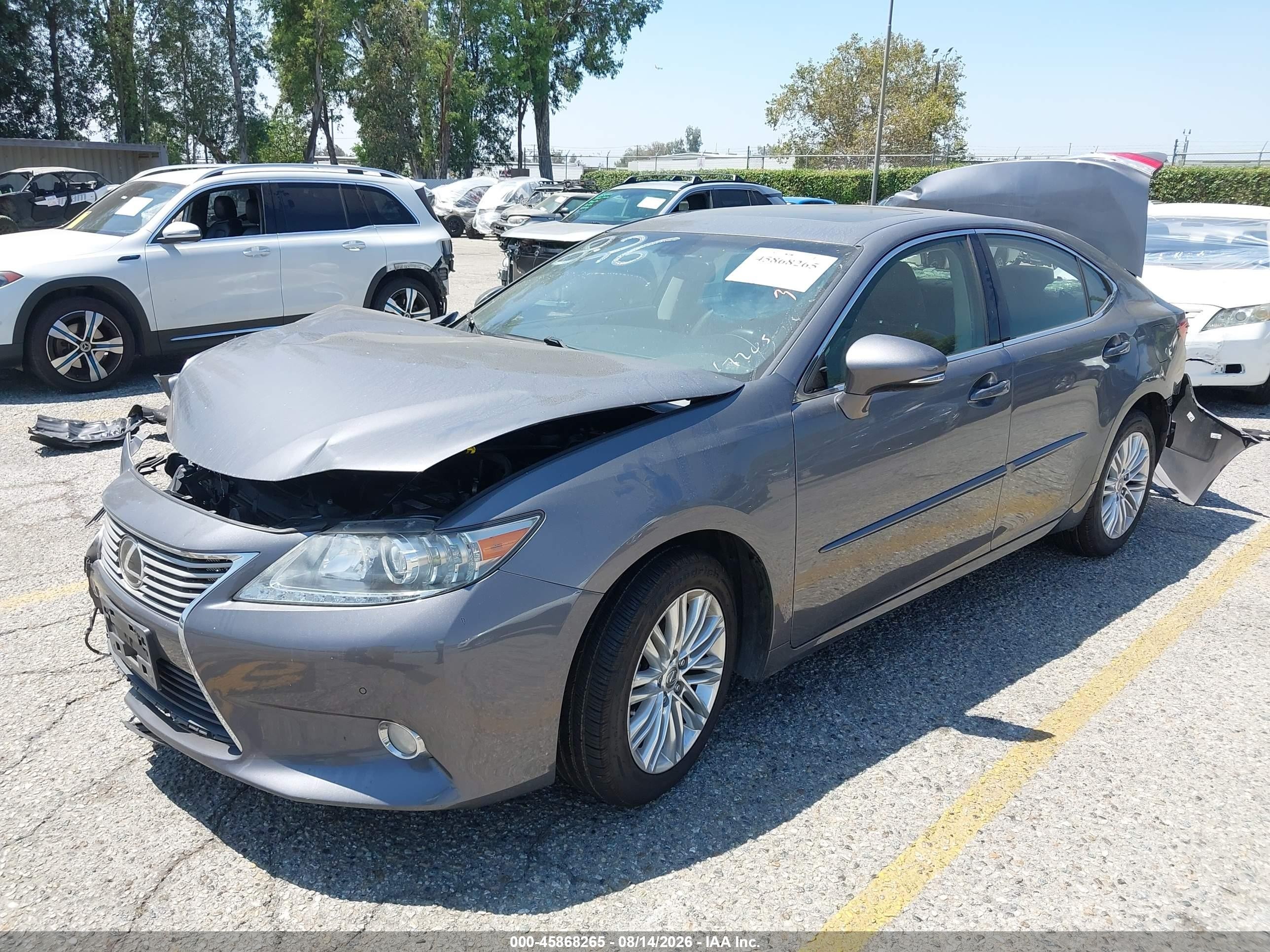 2013 Lexus Es 350 Gray vin: JTHBK1GG6D2047926