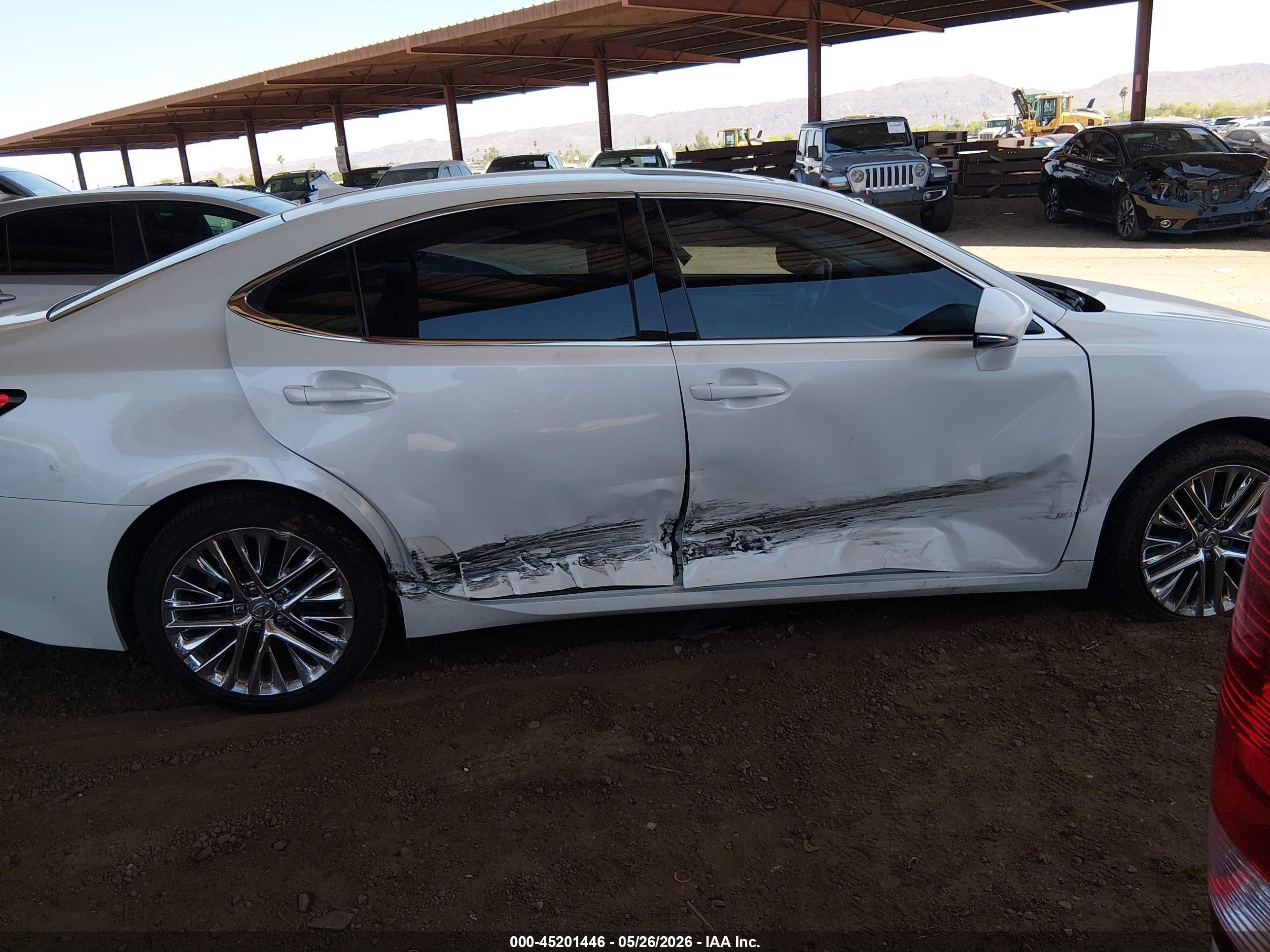 2013 Lexus Es 350 White vin: JTHBK1GG6D2048381