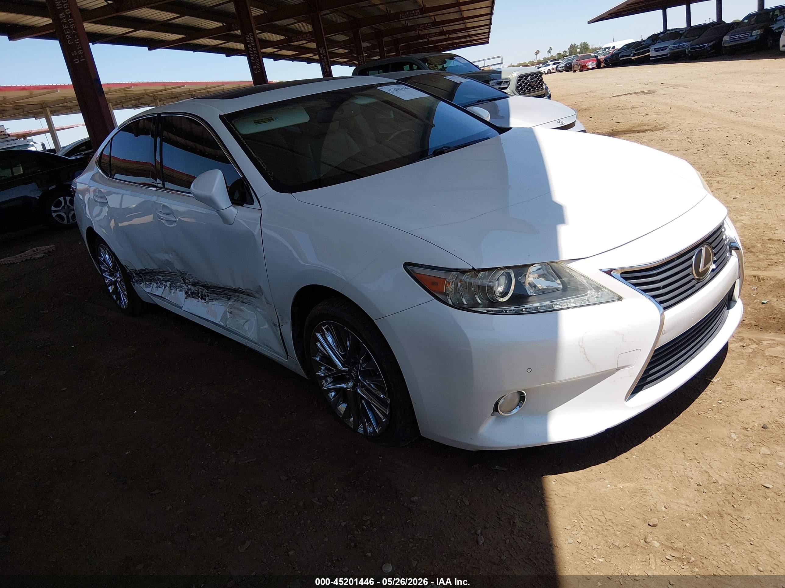 2013 Lexus Es 350 White vin: JTHBK1GG6D2048381