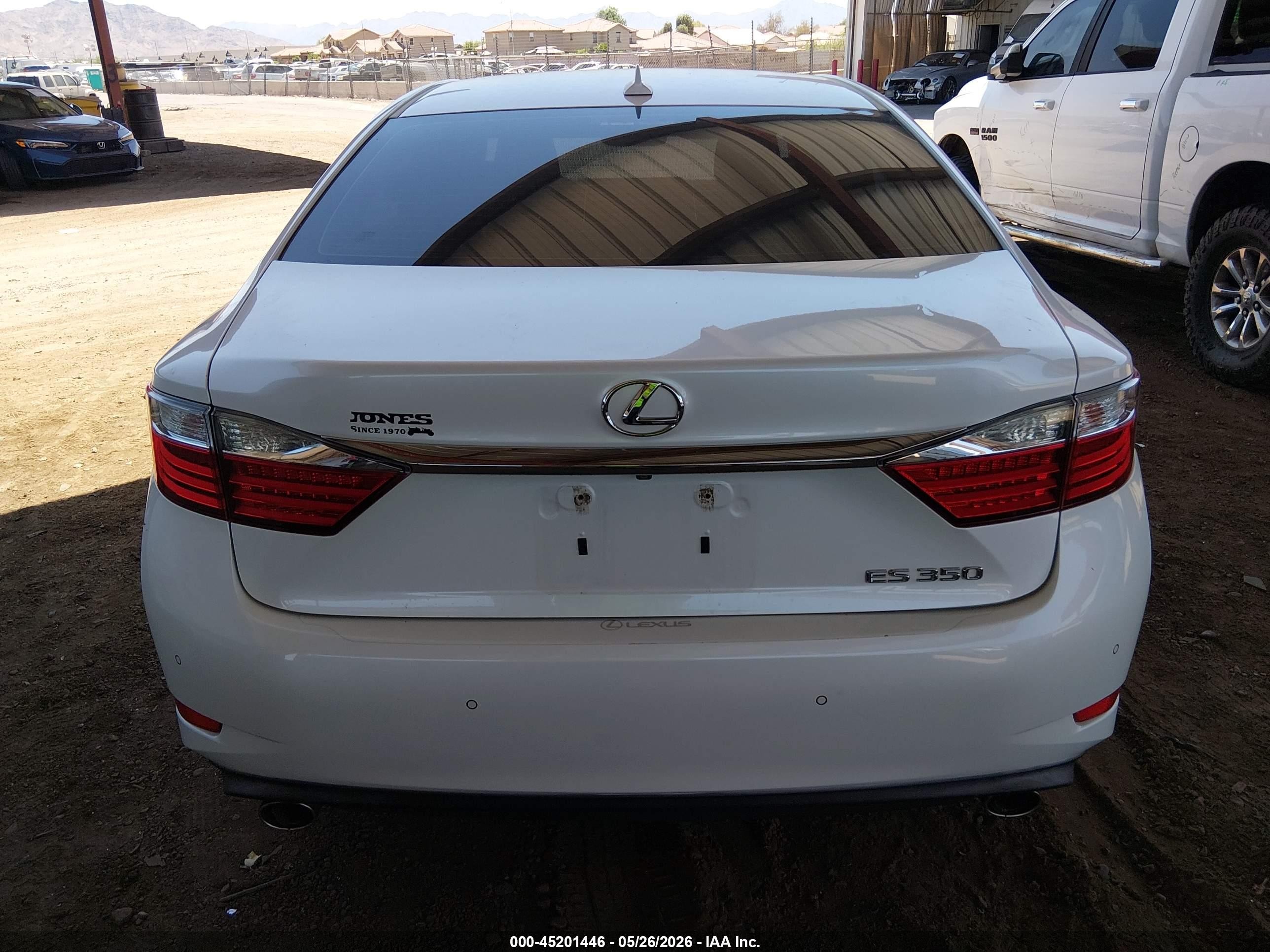 2013 Lexus Es 350 White vin: JTHBK1GG6D2048381