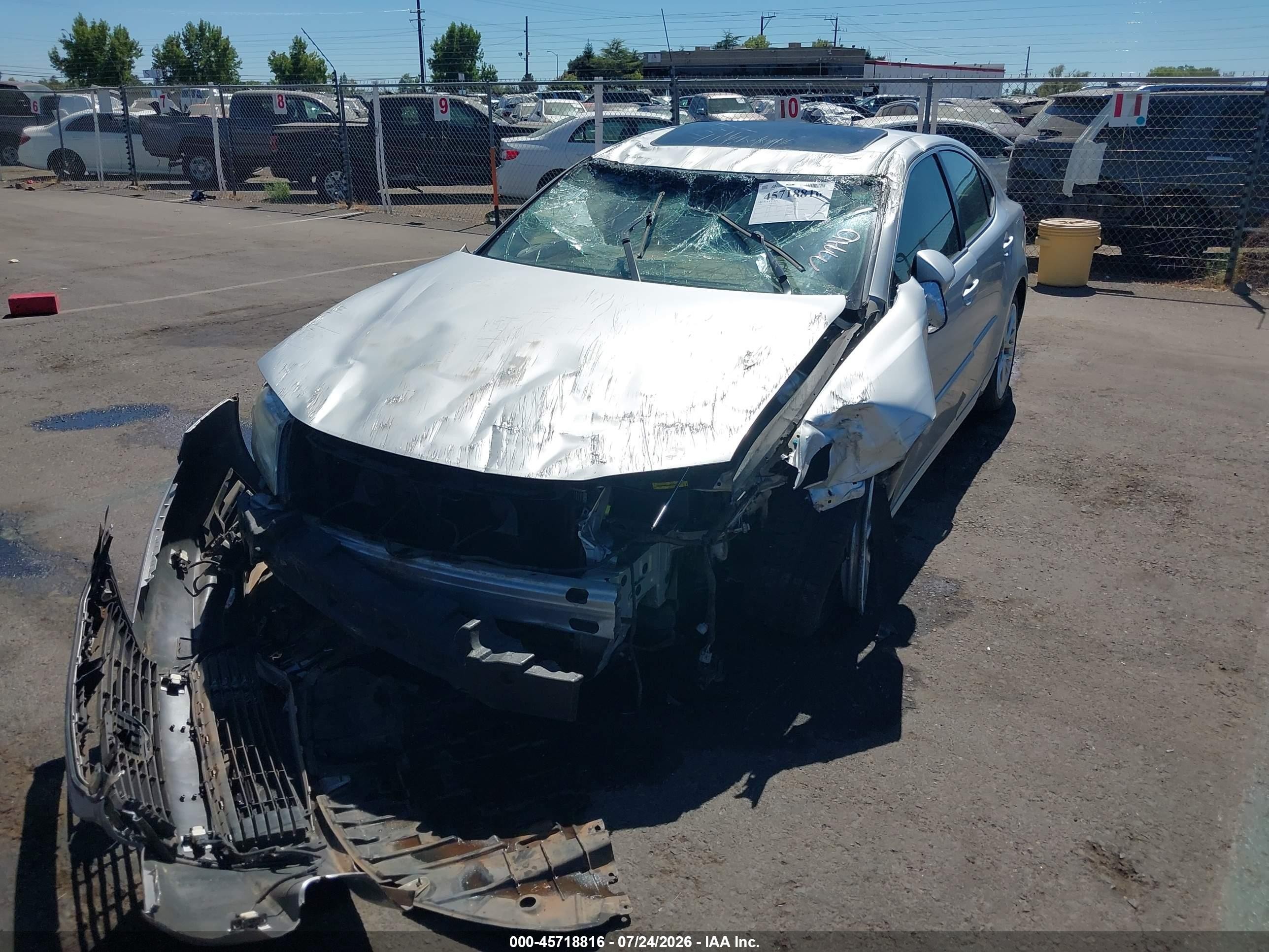 2013 Lexus Es 350   Silver vin: JTHBK1GG6D2054360