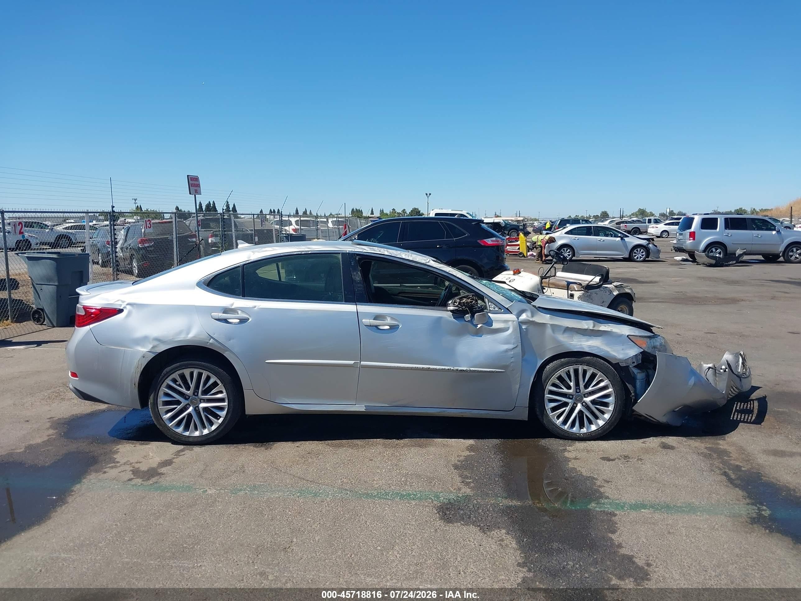 2013 Lexus Es 350   Silver vin: JTHBK1GG6D2054360