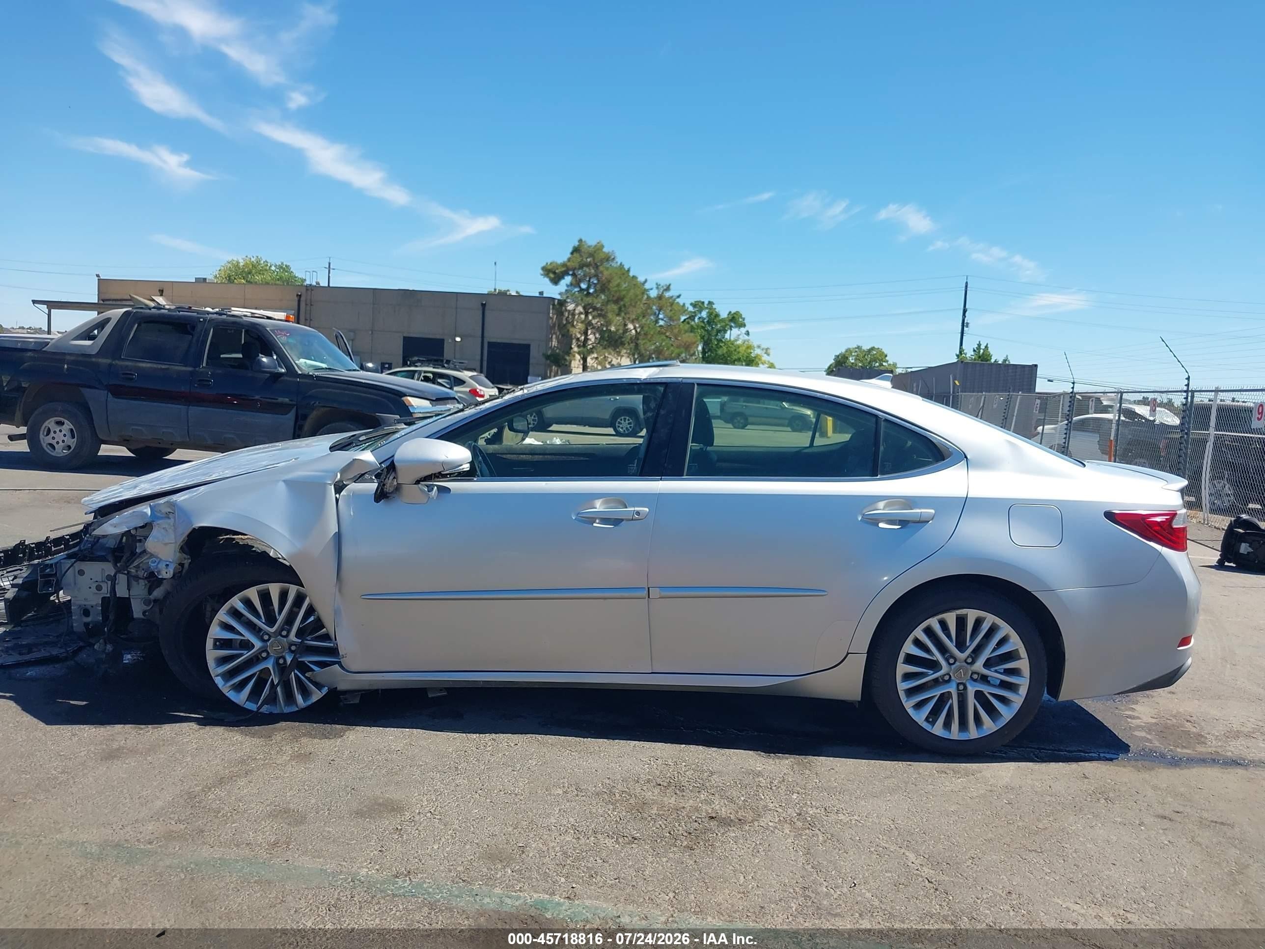 2013 Lexus Es 350   Silver vin: JTHBK1GG6D2054360